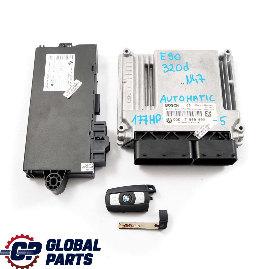 BMW E60 E87 E90 120d 320d 520d N47 ECU Kit DDE 7809000 CAS3 + Key Automatic