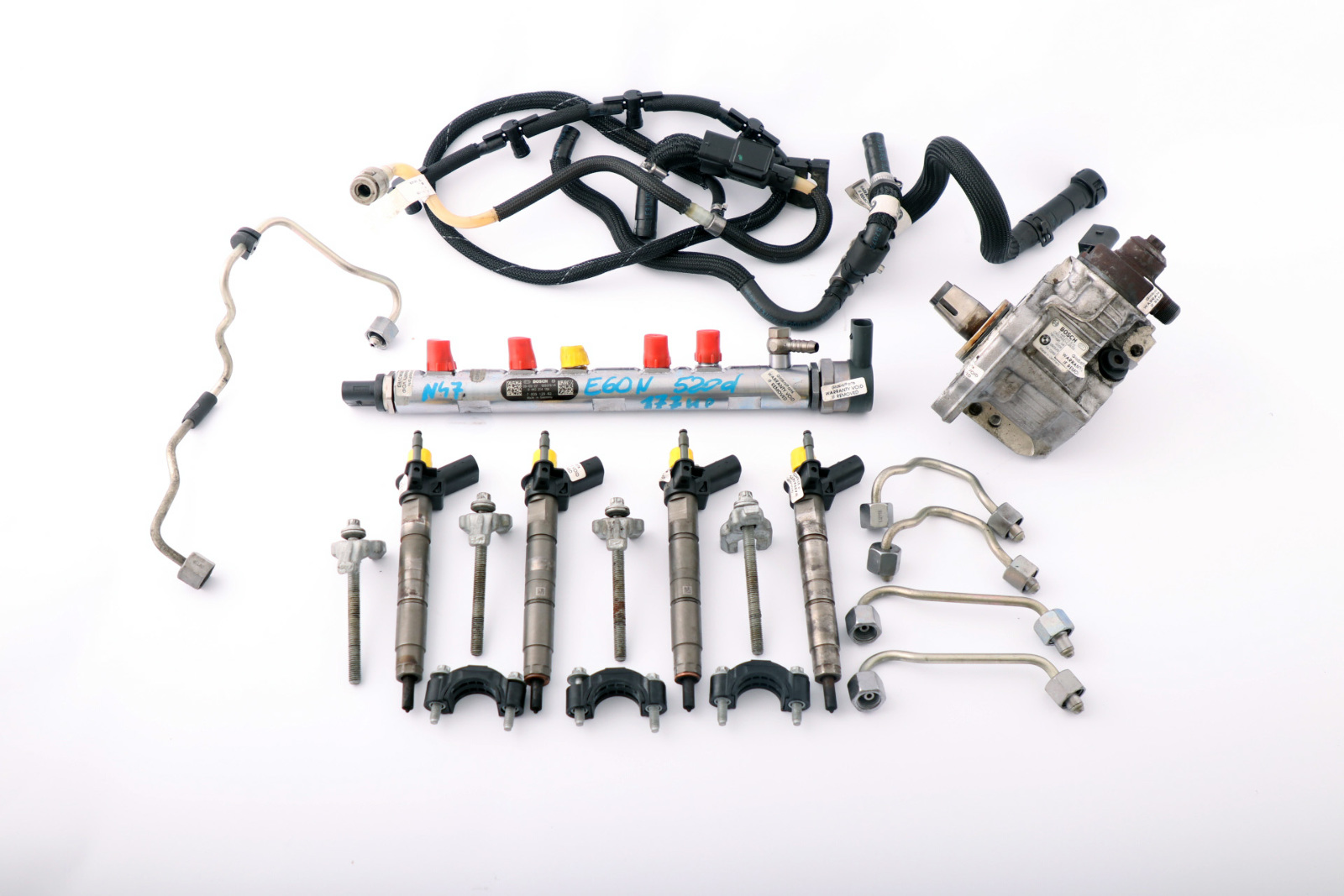 BMW 5 Series E60 E61 LCI 520d Diesel N47 177HP Set Fuel Injection System