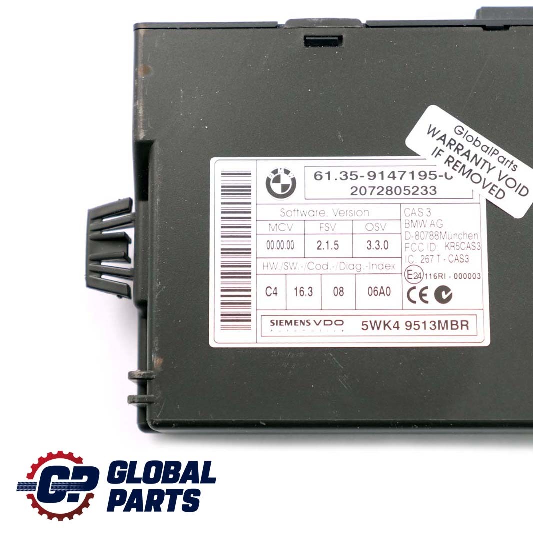 BMW E60 LCI E90 M57N2 325d 525d 197HP ECU Kit DME CAS3 + Key 7809941 Automatic