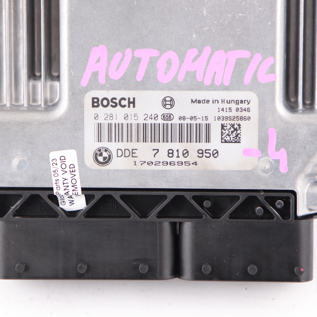 BMW E90 330d M57N2 231HP Engine Control Unit Module ECU DDE 7810950 Automatic