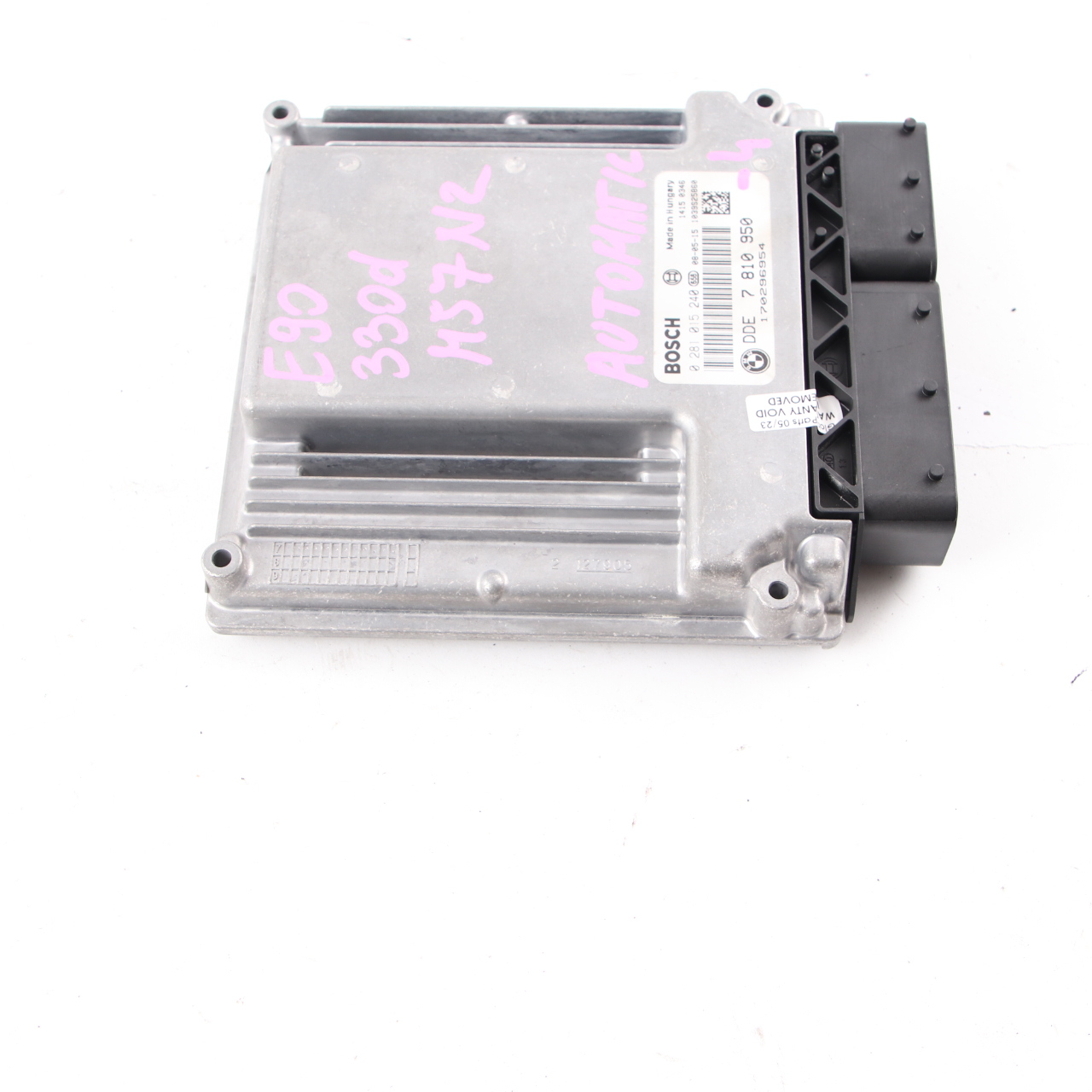 BMW E90 330d M57N2 231HP Engine Control Unit Module ECU DDE 7810950 Automatic