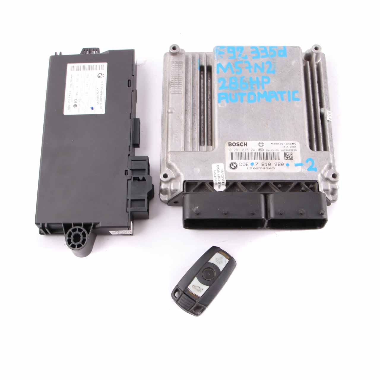 BMW E60 E90 X5 E70 3.0sd 335d 535d M57N2 Engine ECU KIT DDE 7810980 CAS3 + Key