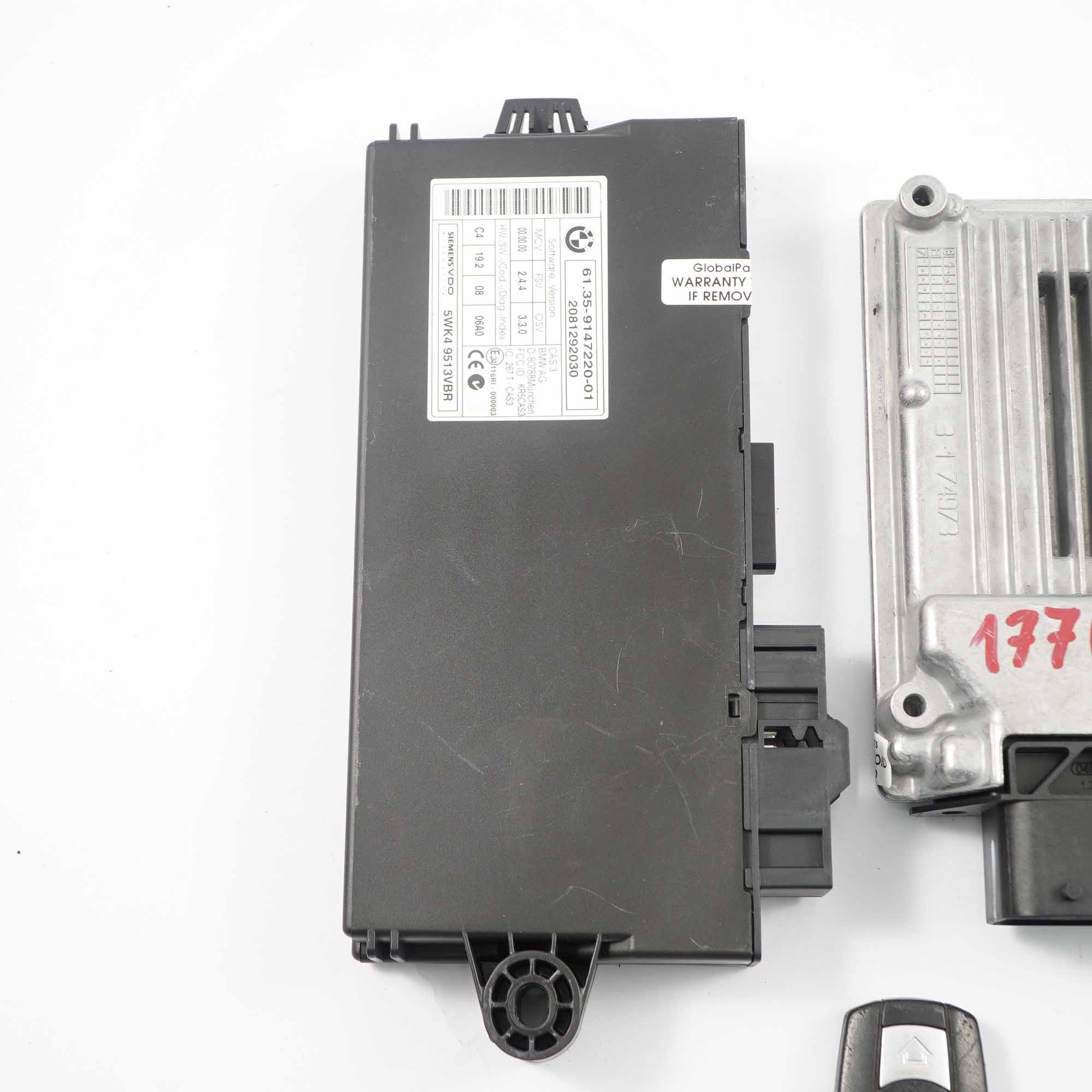 BMW E60 LCI E87 E90 120d 320d 520d N47 177HP ECU KIT DDE 7811700 CAS3 Key Manual