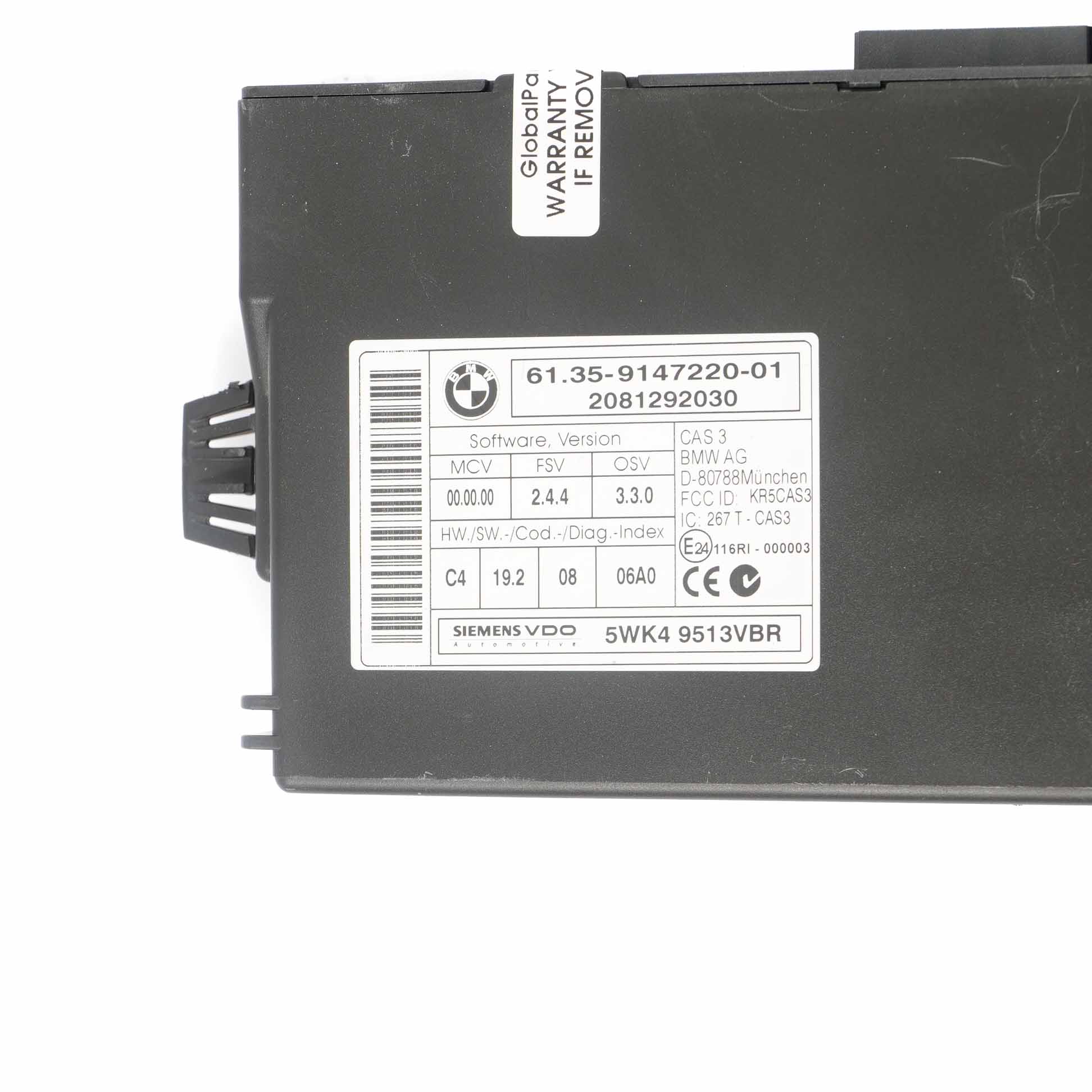 BMW E60 LCI E87 E90 120d 320d 520d N47 177HP ECU KIT DDE 7811700 CAS3 Key Manual