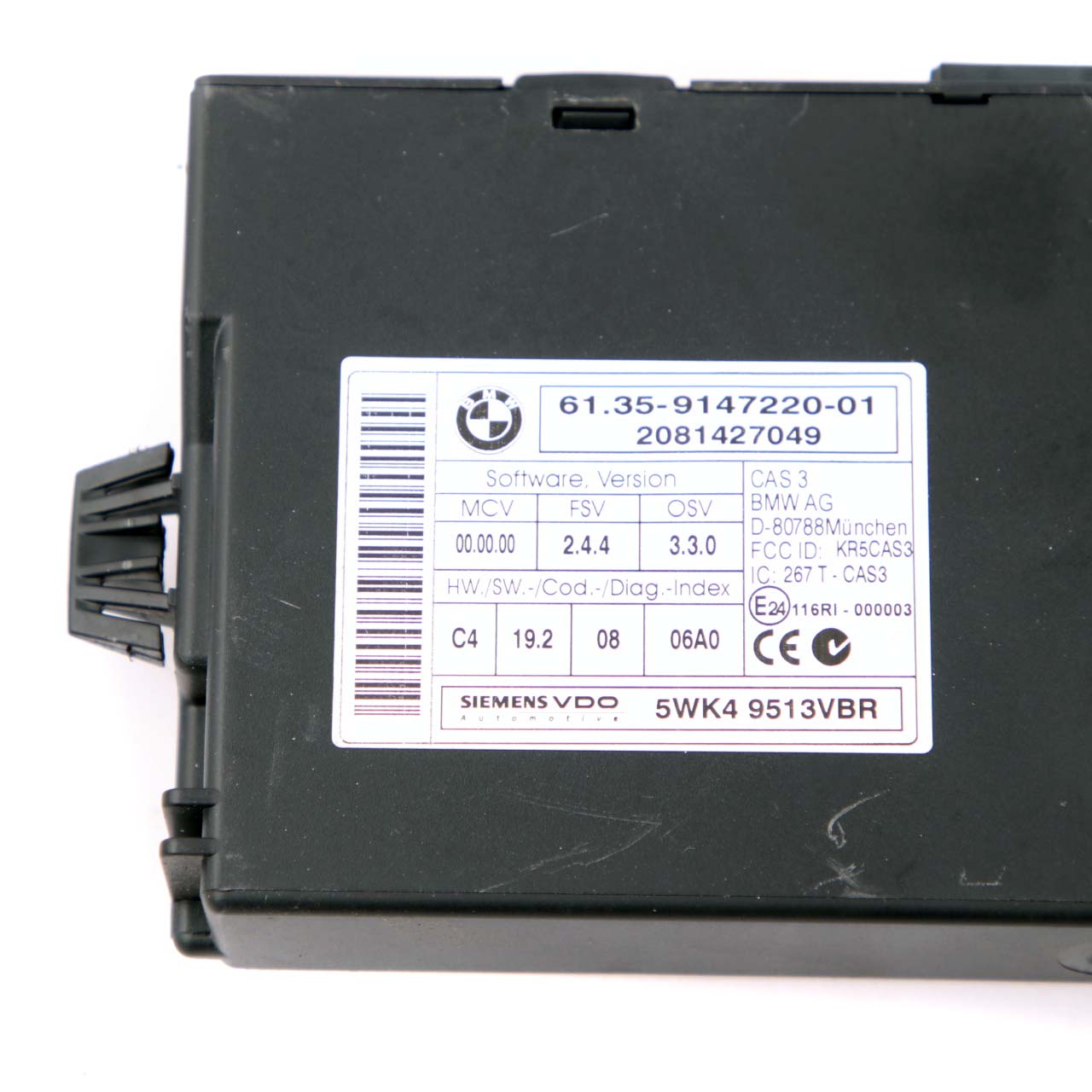 BMW E81 E82 E87 LCI 123d N47S 204HP ECU Kit DDE 7811702 + CAS3 + 2 Keys Manual