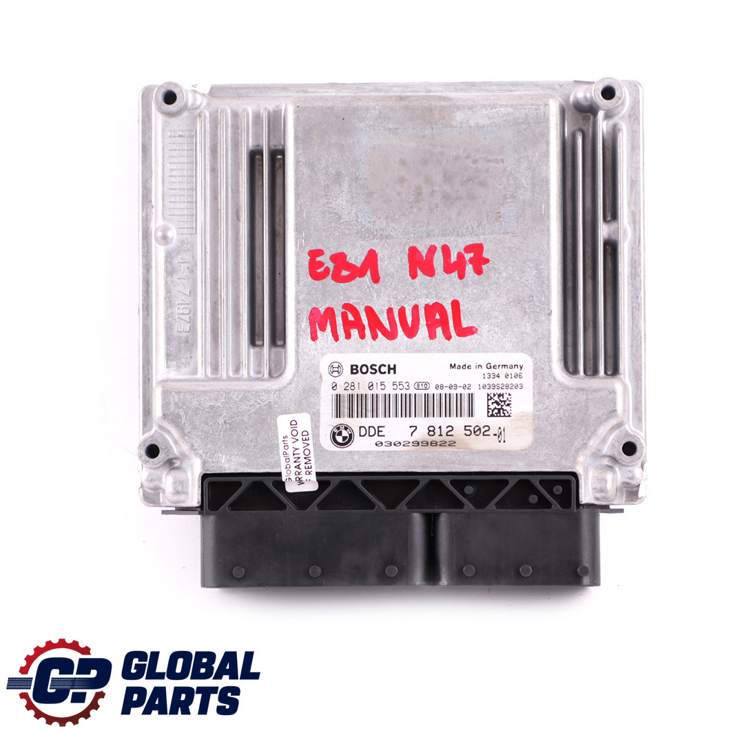 BMW E81 E82 E87 LCI E88 123d N47S Engine Control Unit ECU DDE 7812502 Manual