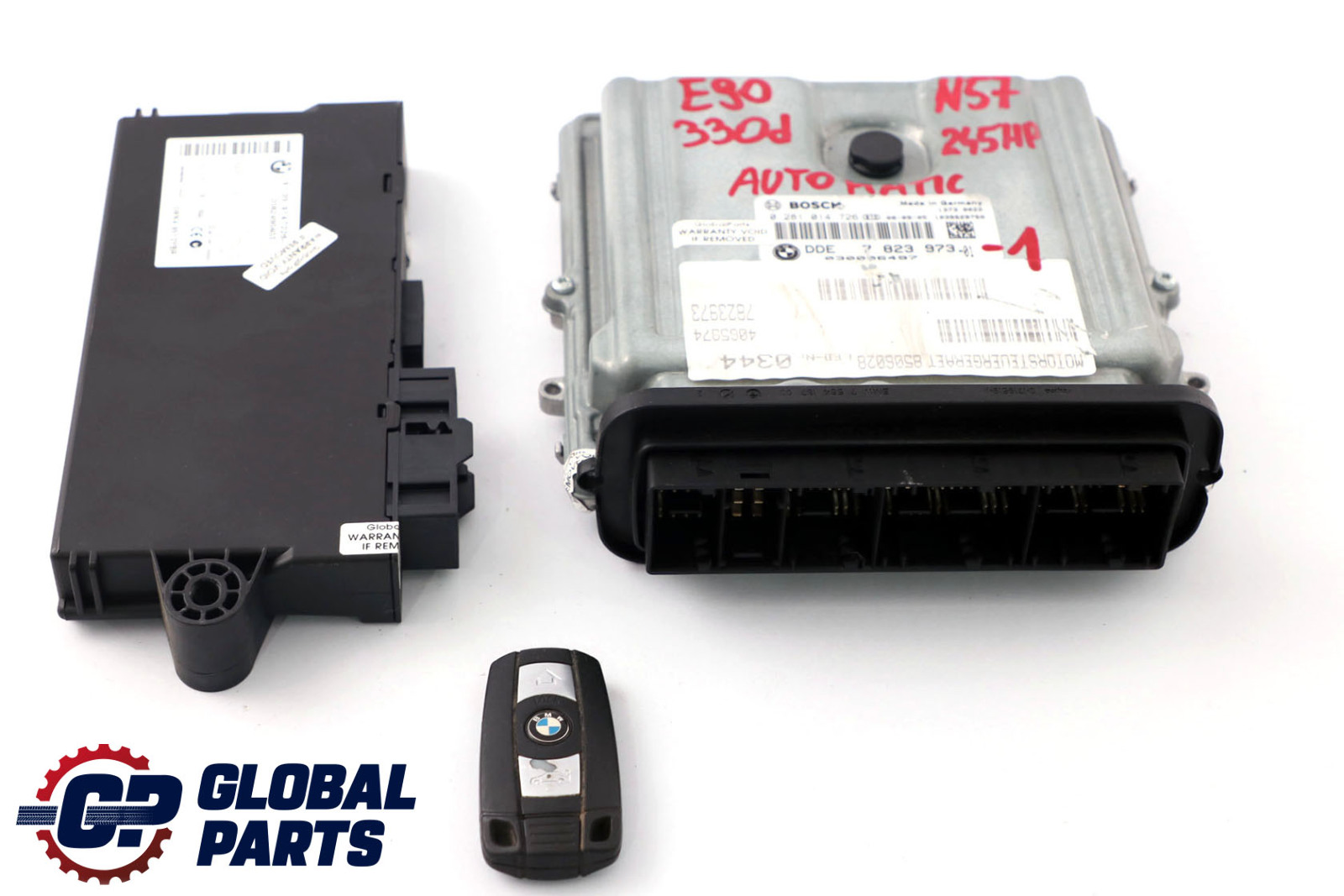 BMW E90 E91 LCI E92 330d Diesel N57 245HP ECU Engine Kit DDE 7823973 CAS3 + Key