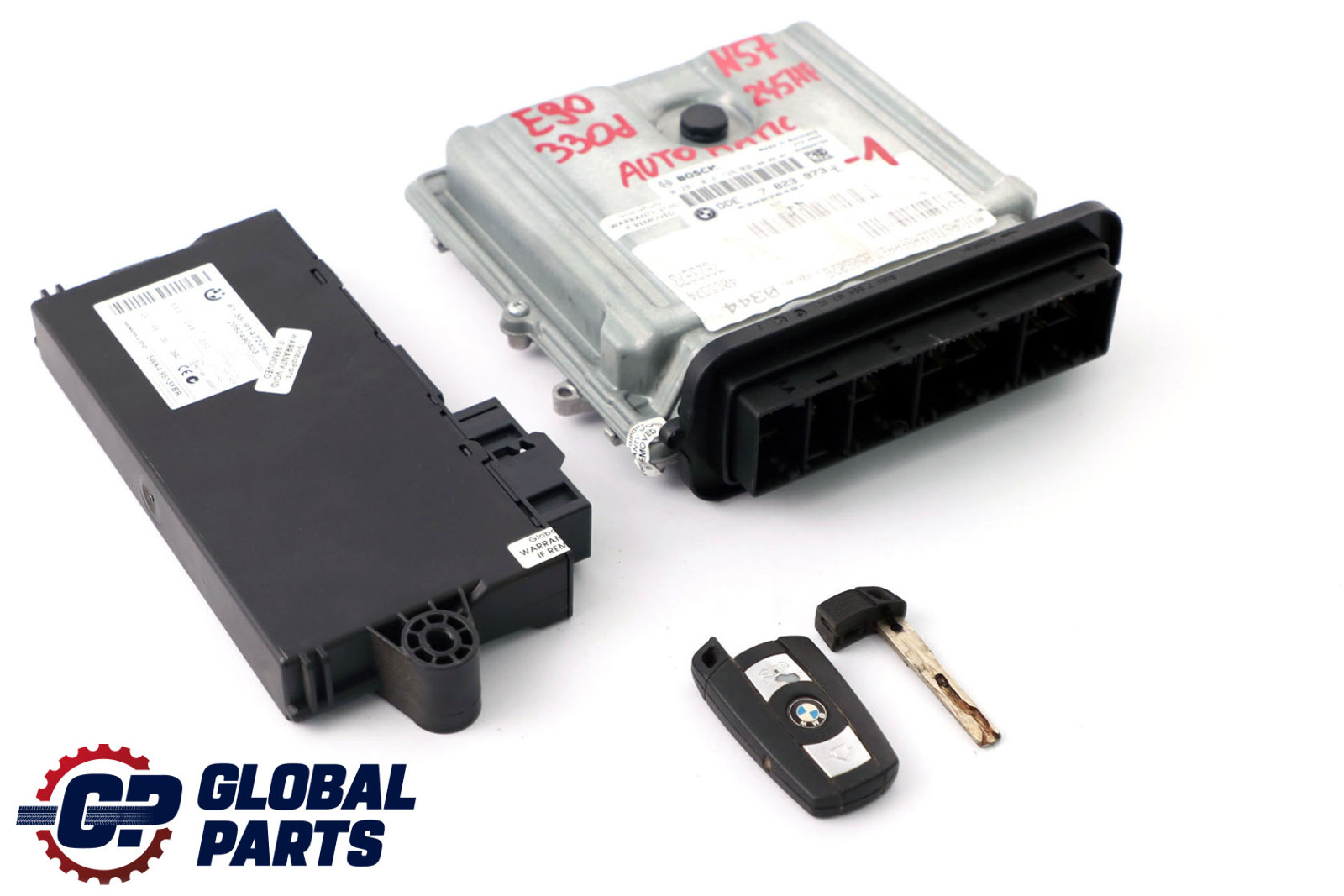 BMW E90 E91 LCI E92 330d Diesel N57 245HP ECU Engine Kit DDE 7823973 CAS3 + Key