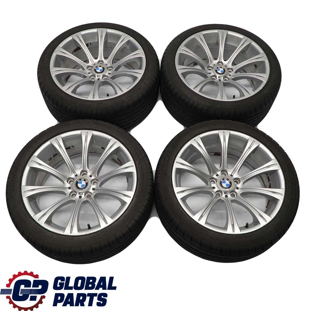 BMW E60 M5 Silver Set Complete 4x Wheel Rim with Tyres 19" M Radial Spoke 166