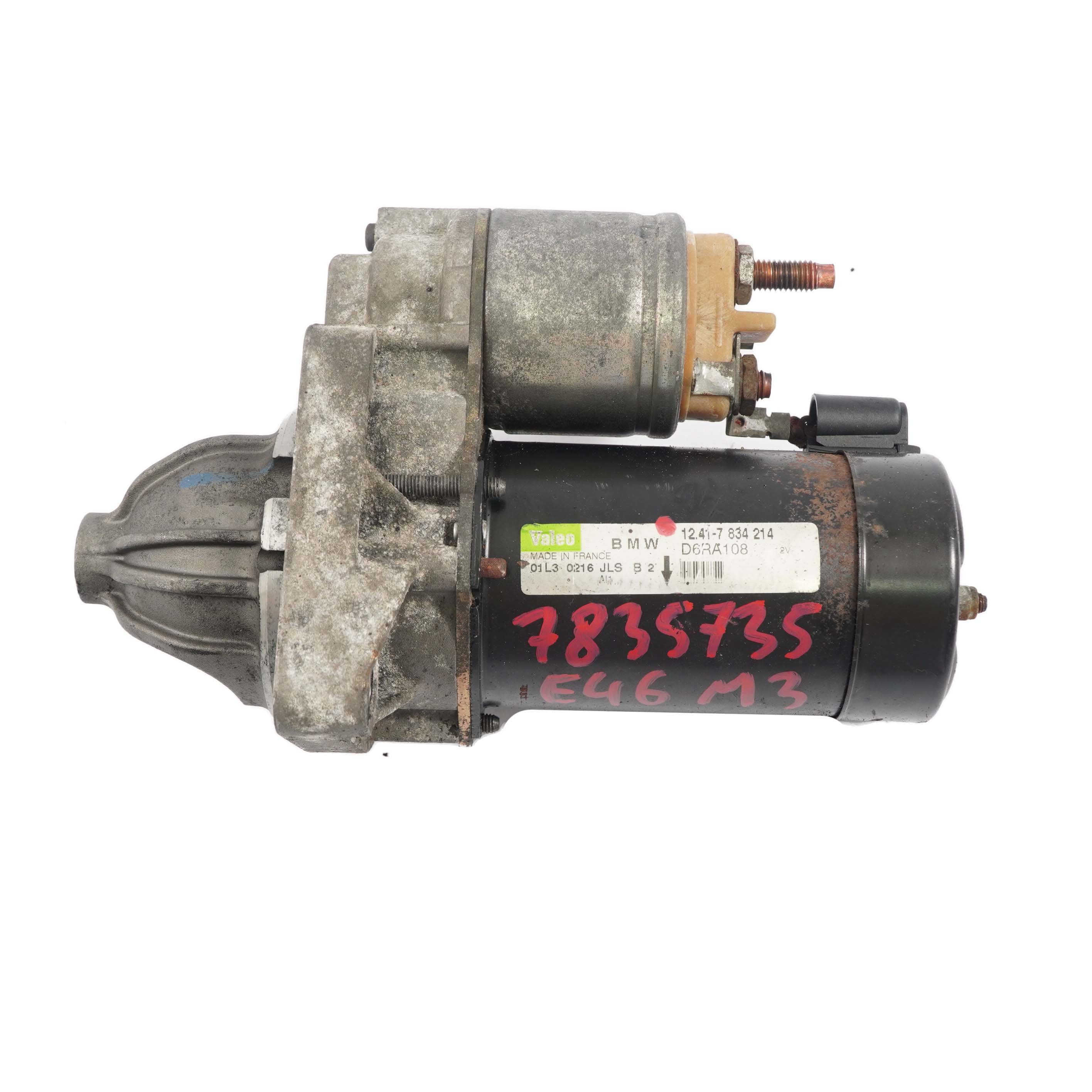 BMW E46 M3 Z4 E85 M3.2 Engine Starter Motor Valeo 7834214