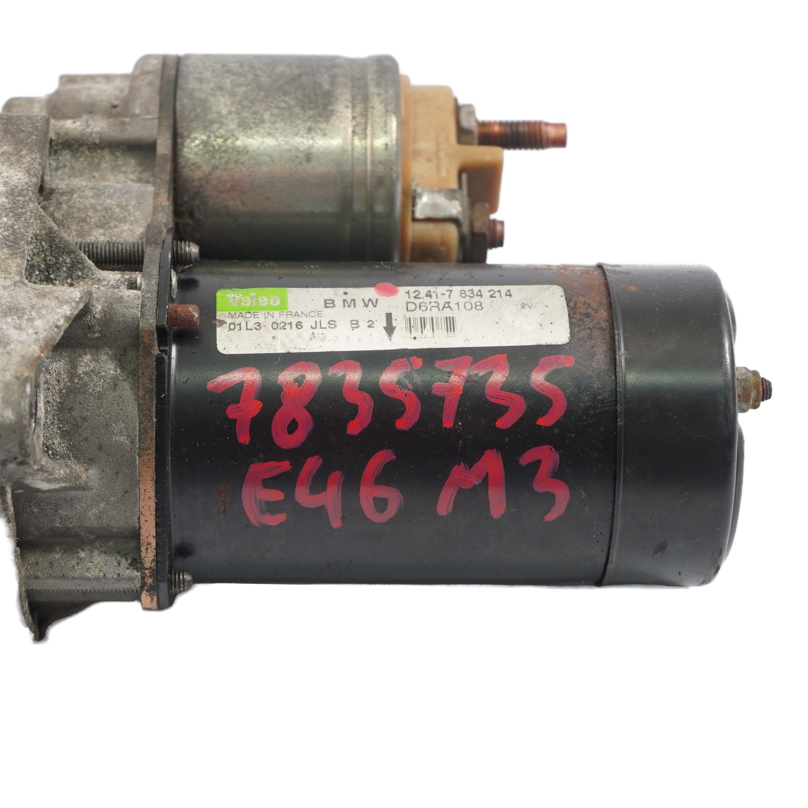 BMW E46 M3 Z4 E85 M3.2 Engine Starter Motor Valeo 7834214