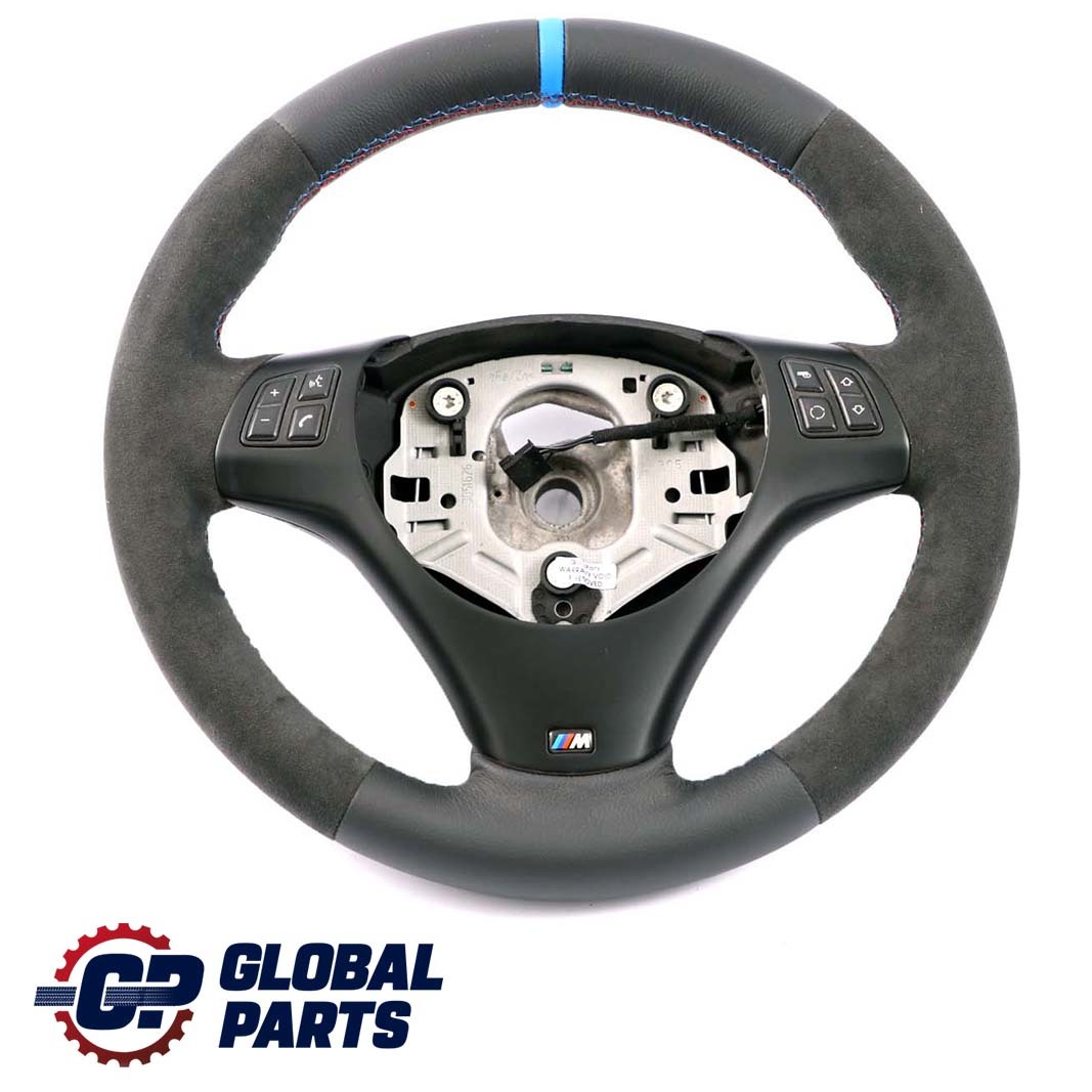 BMW E87 E90 E91 E92 NEW Black Leather / Alcantara M-Sport Thick Steering Wheel