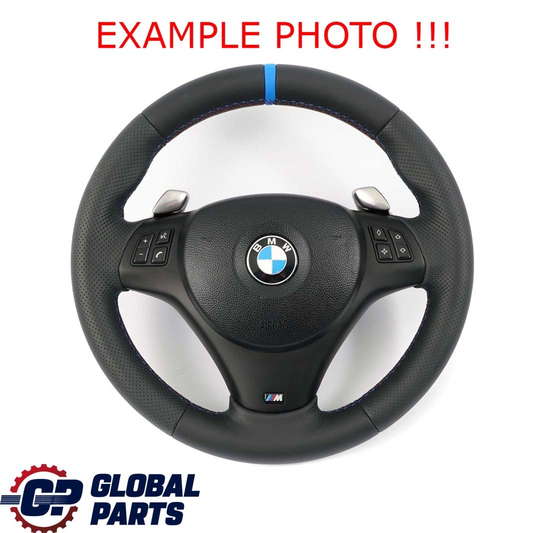 BMW E87 E90 E91 E92 E93 NEW Leather M-Sport Thick Steering Wheel Paddle Shift