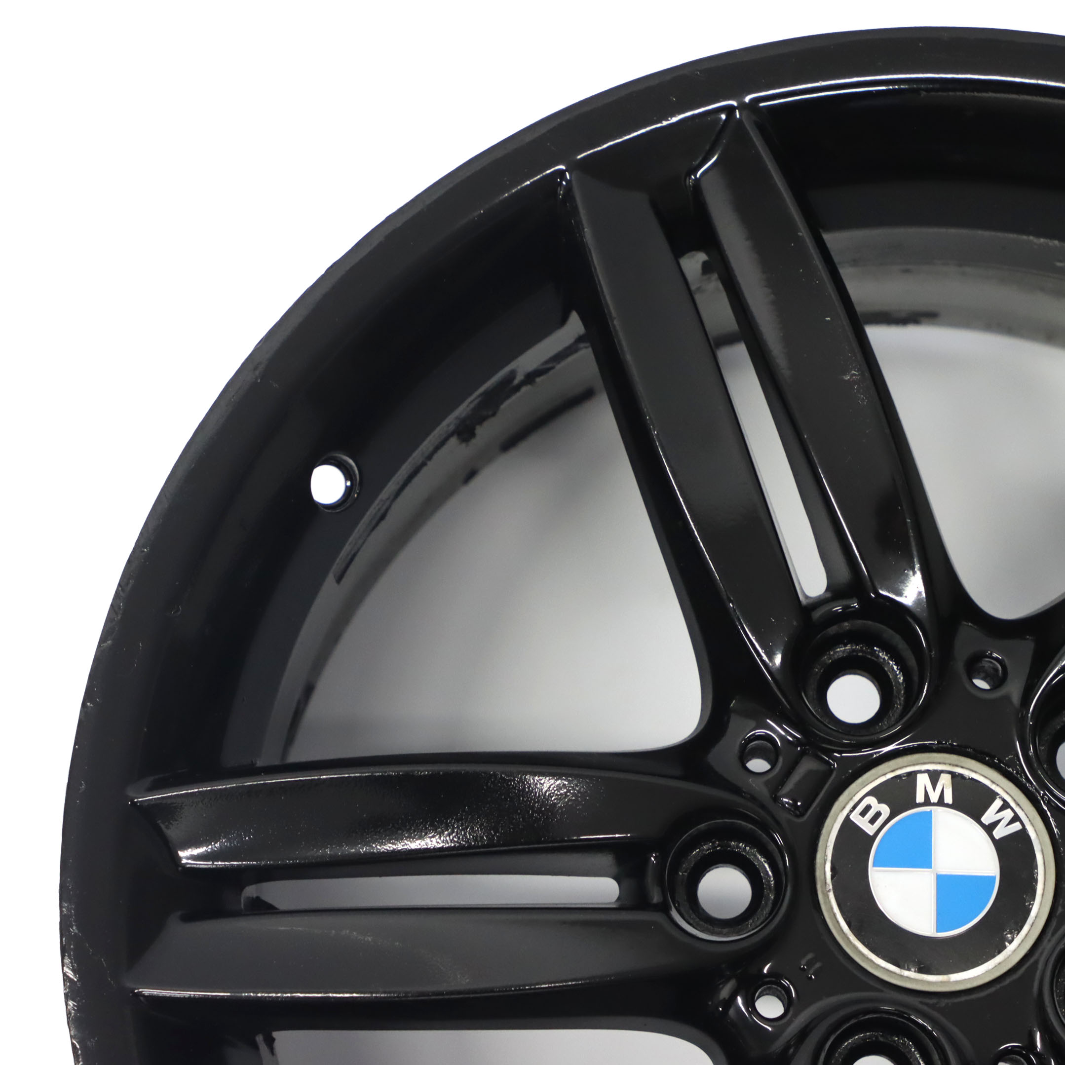 BMW E81 E87 Black Rear Alloy Wheel Rim 18" 8,5J M Double Spoke 208 7839305