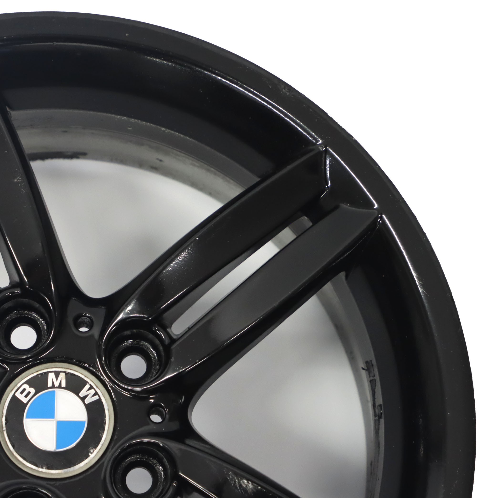 BMW E81 E87 Black Rear Alloy Wheel Rim 18" 8,5J M Double Spoke 208 7839305