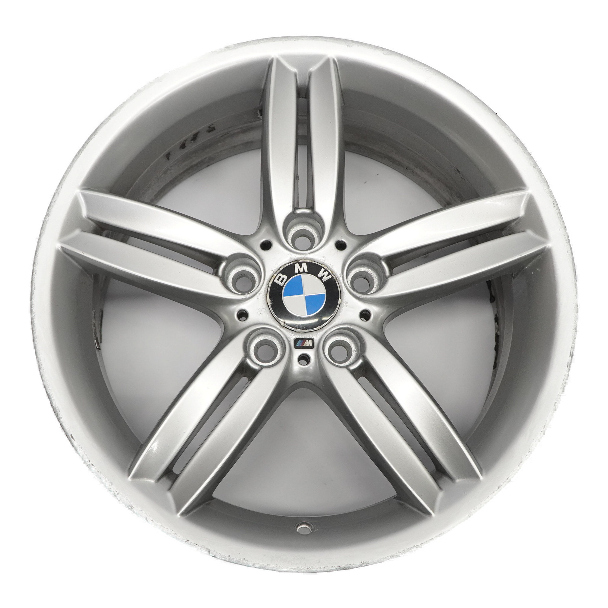 BMW E81 E87 Rear Silver Alloy Wheel Rim 18" 8,5J M Double Spoke 208 7839305