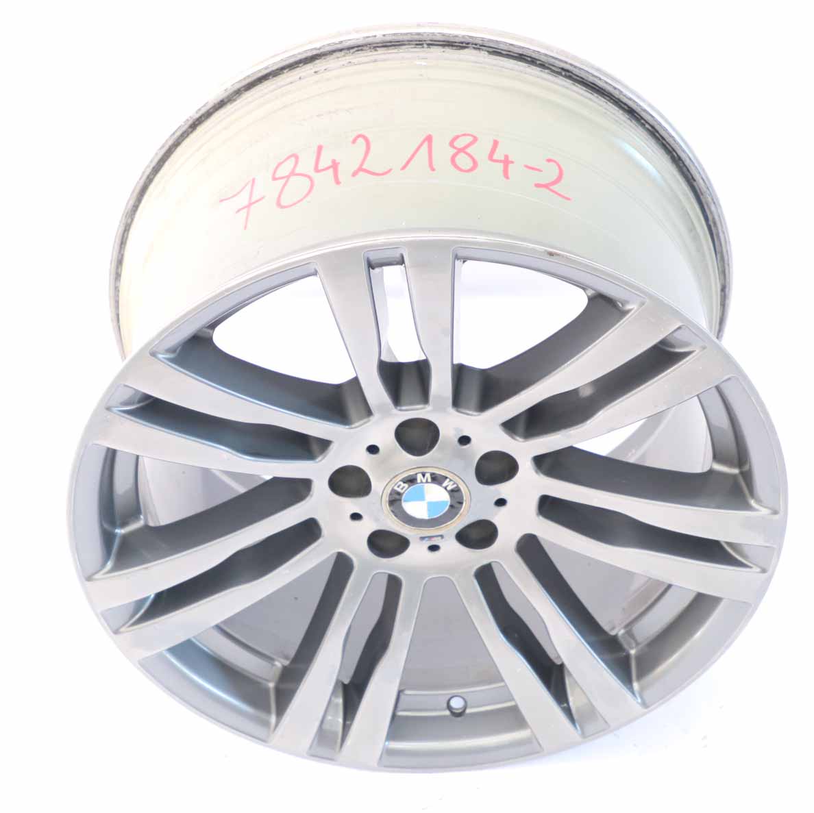 BMW X5 E70 Rear Wheel Light Alloy Rim Grey M Double Spoke 20" 11J ET:35 7842184