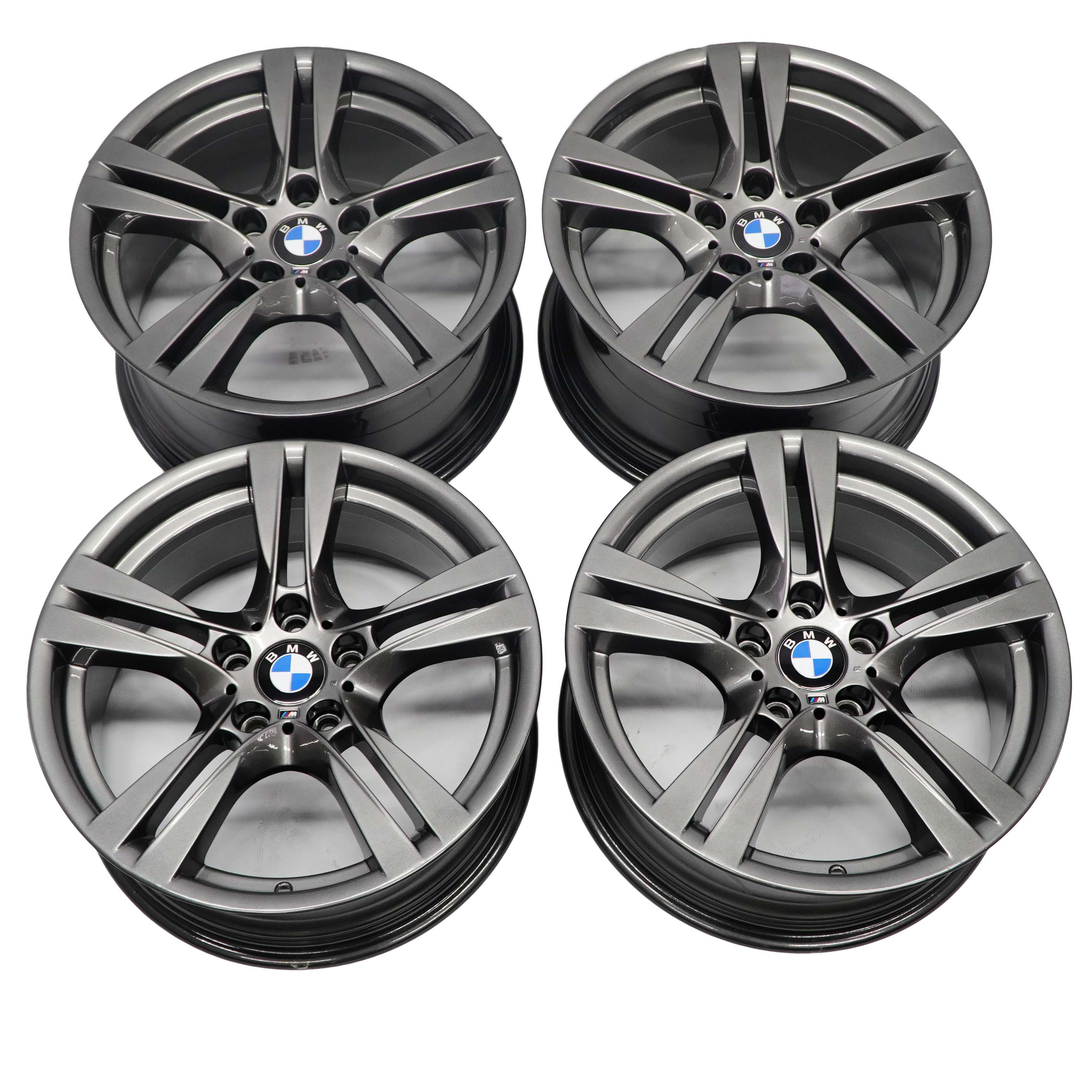 BMW X1 E84 Grey Complete Set 4x Wheel Rim 18" M Double Spoke 355 7842636 7842637