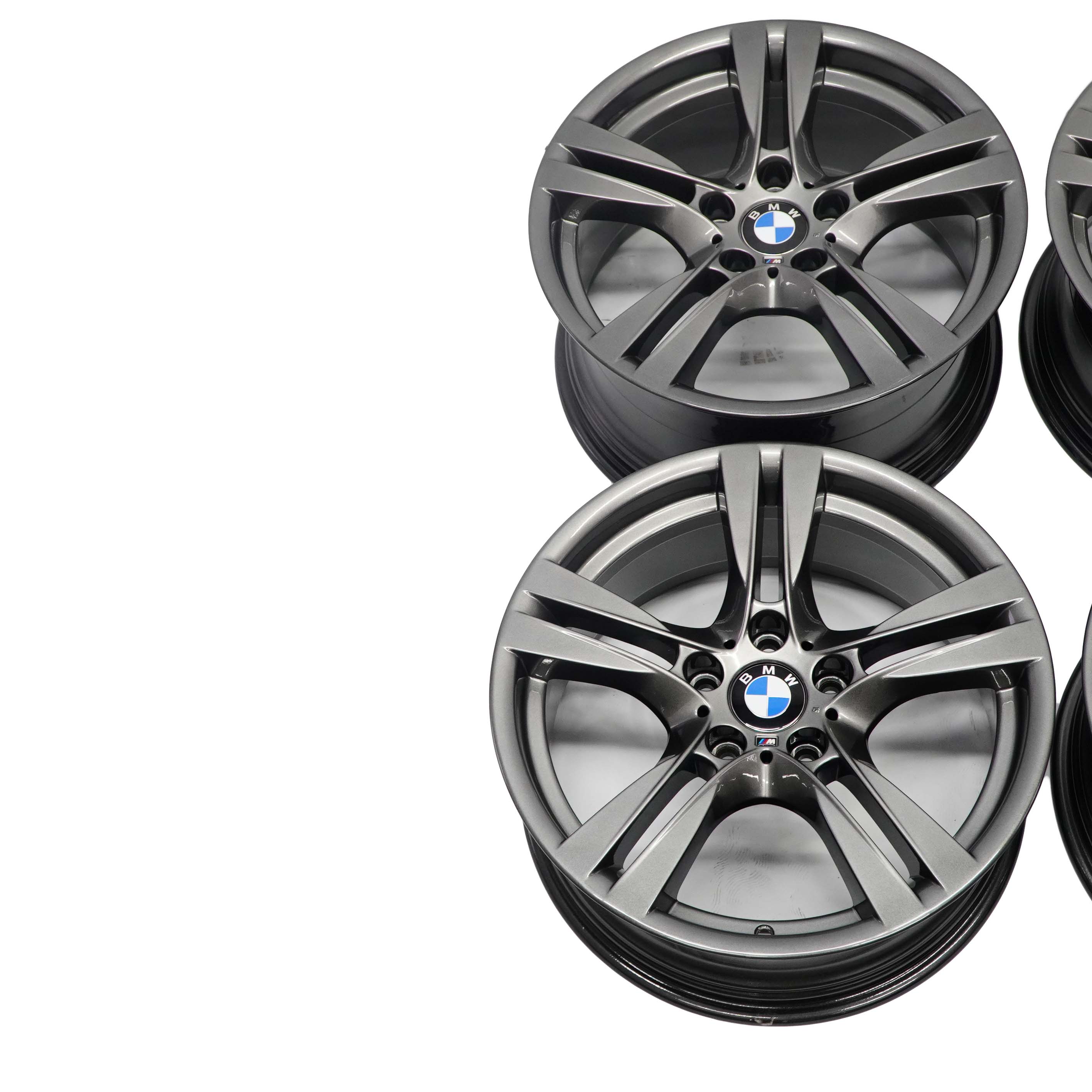 BMW X1 E84 Grey Complete Set 4x Wheel Rim 18" M Double Spoke 355 7842636 7842637