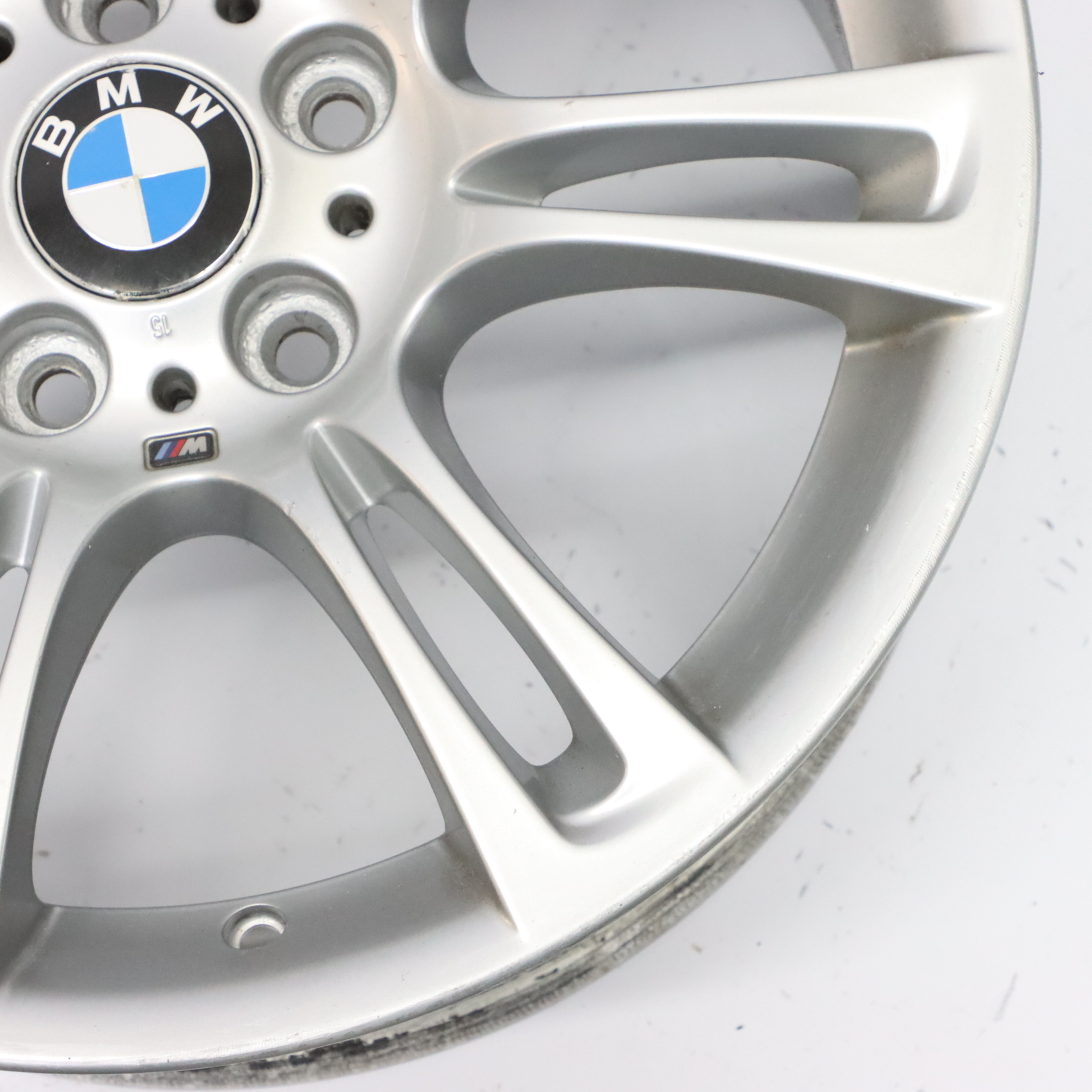 BMW F10 F11 F12 Silver Wheel Alloy Rim M Double Spoke 350 8J 18" ET:30 7842650