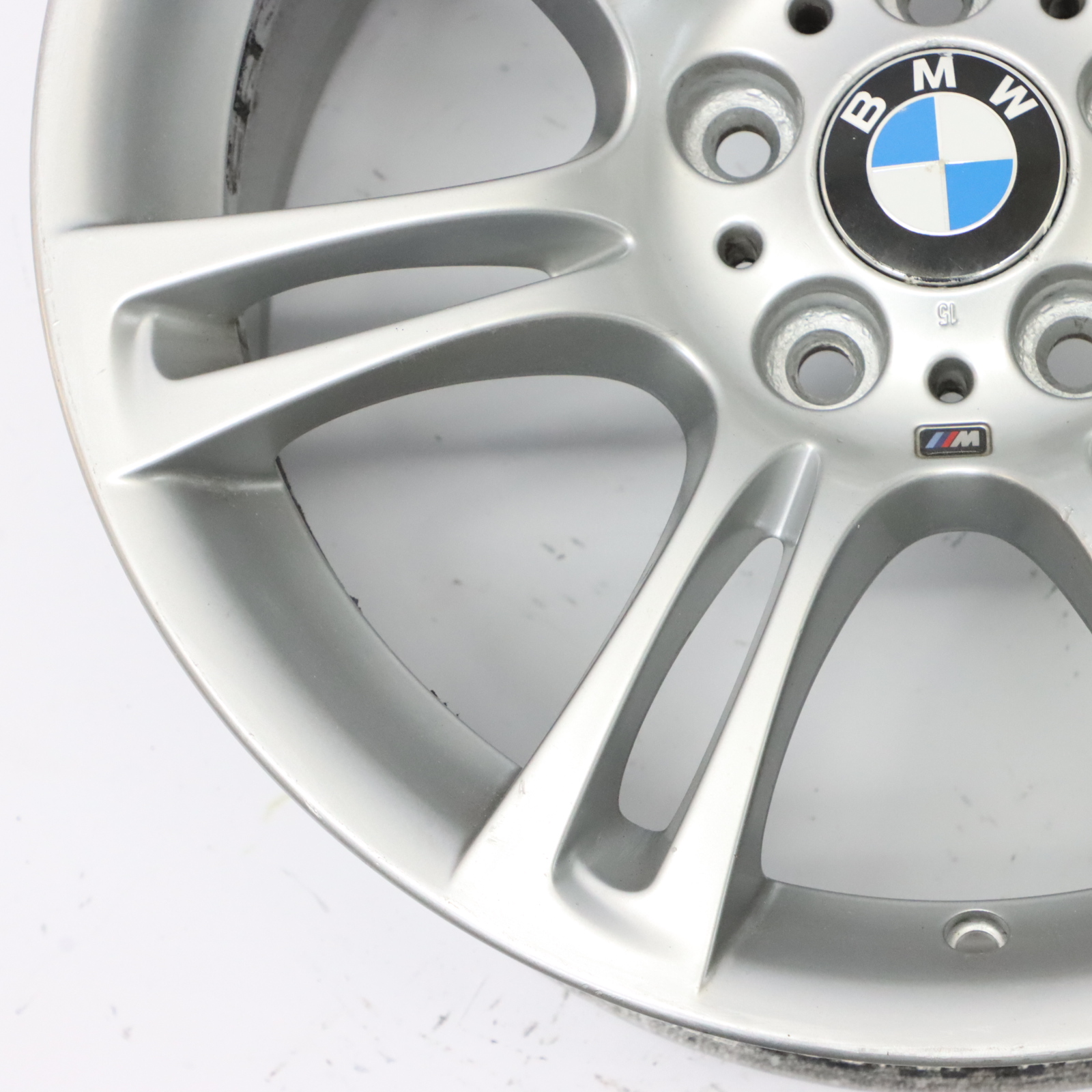 BMW F10 F11 F12 Silver Wheel Alloy Rim M Double Spoke 350 8J 18" ET:30 7842650