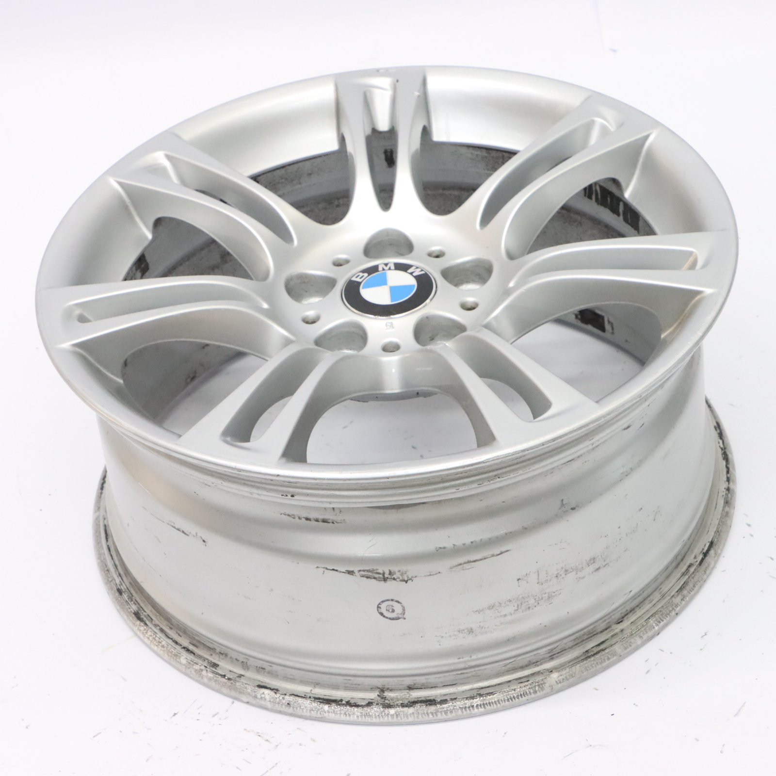 BMW F10 F11 F12 Silver Wheel Alloy Rim M Double Spoke 350 8J 18" ET:30 7842650