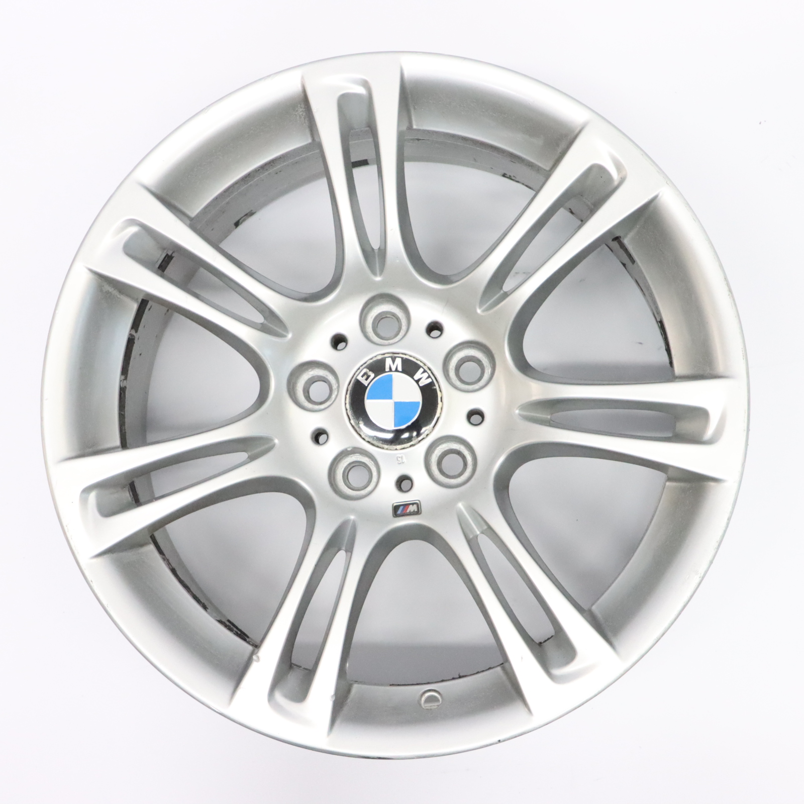 BMW F10 F11 F12 Silver Wheel Alloy Rim M Double Spoke 350 8J 18" ET:30 7842650