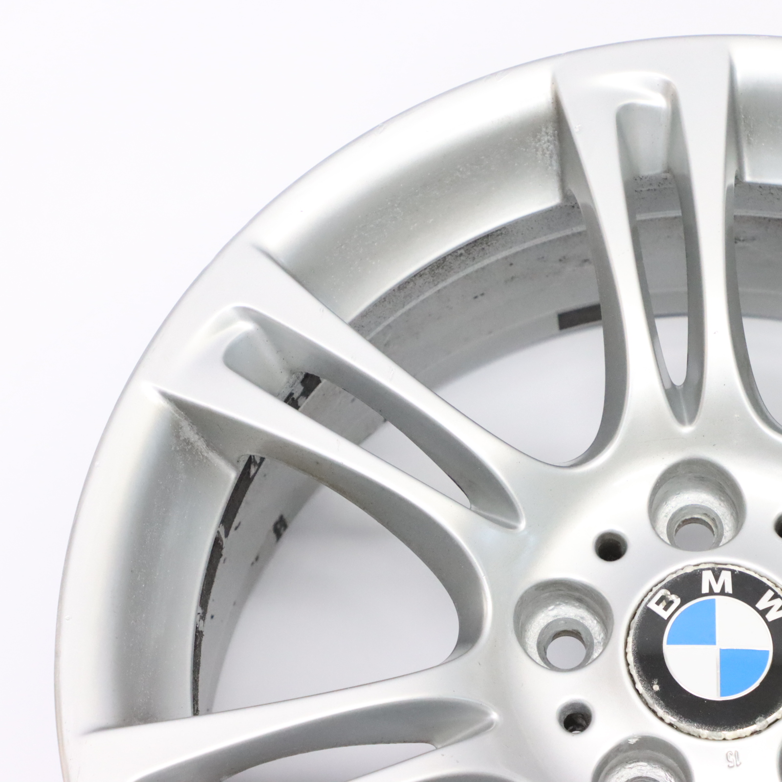 BMW F10 F11 F12 Silver Wheel Alloy Rim M Double Spoke 350 8J 18" ET:30 7842650