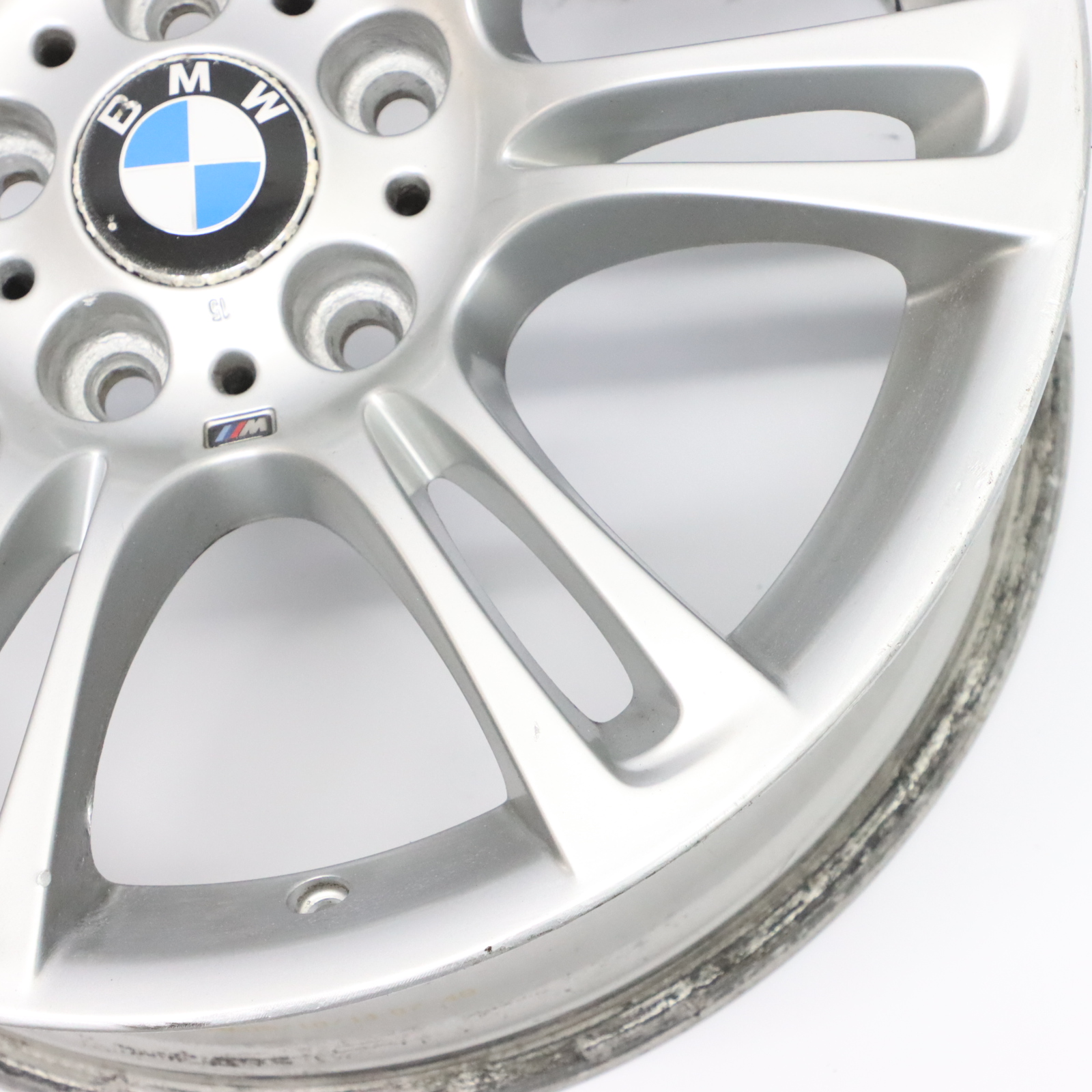 BMW F10 F11 F12 Silver Wheel Alloy Rim M Double Spoke 350 8J 18" ET:30 7842650