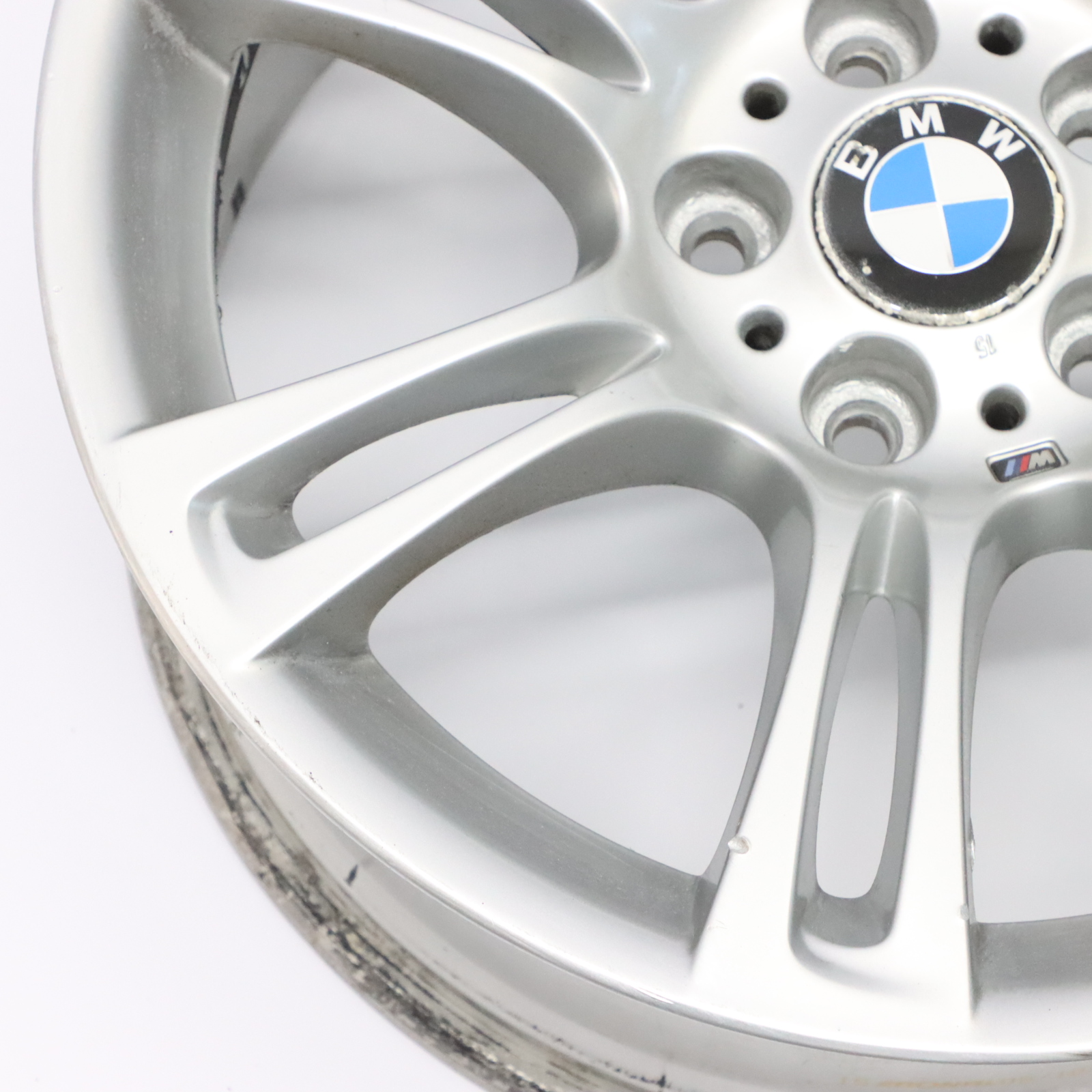 BMW F10 F11 F12 Silver Wheel Alloy Rim M Double Spoke 350 8J 18" ET:30 7842650