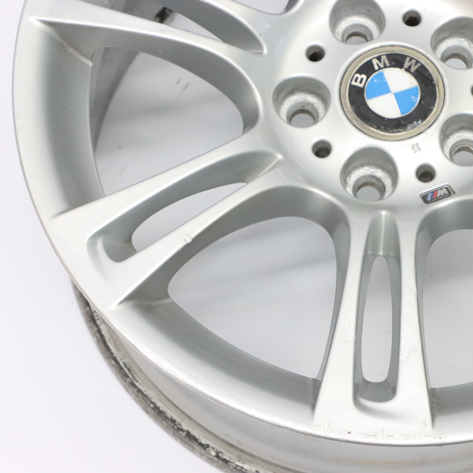 BMW F10 F11 F12 Silver Wheel Alloy Rim M Double Spoke 350 8J 18" ET:30 7842650