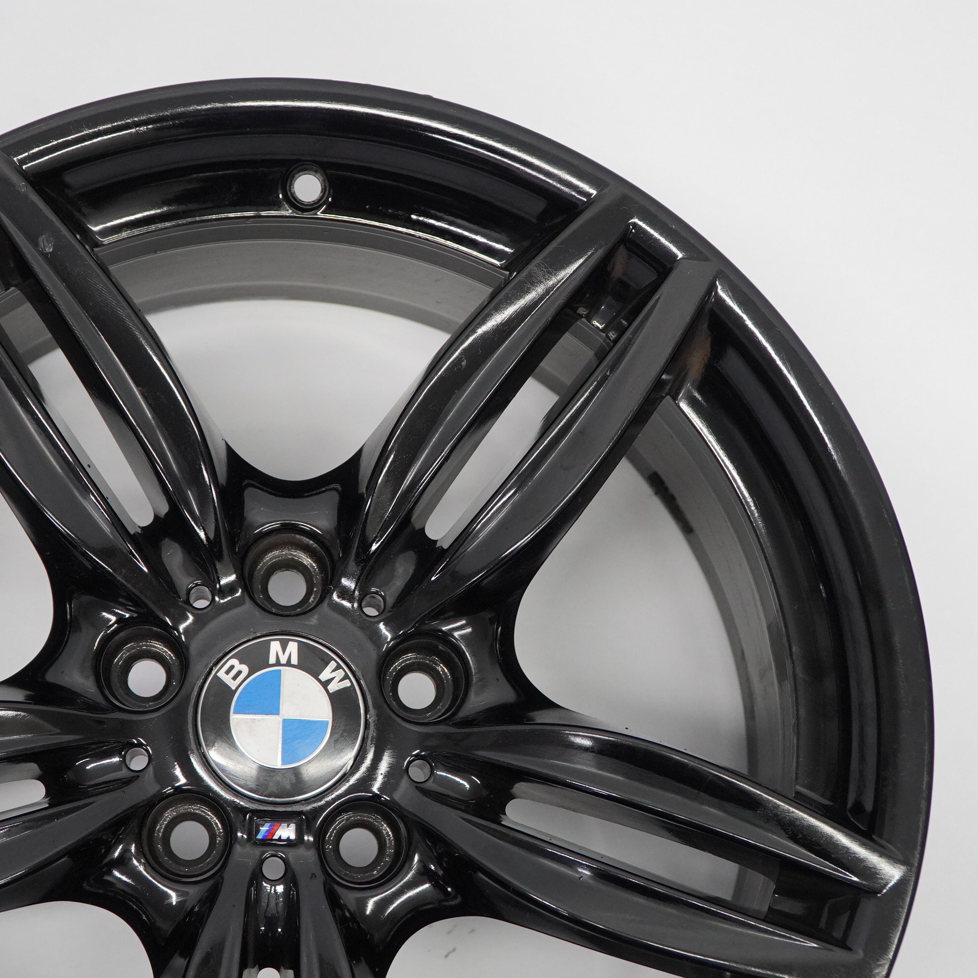 BMW F10 F12 Black Rear Wheel Alloy Rim M Double Spoke 351 9J 19" ET:44 7842653