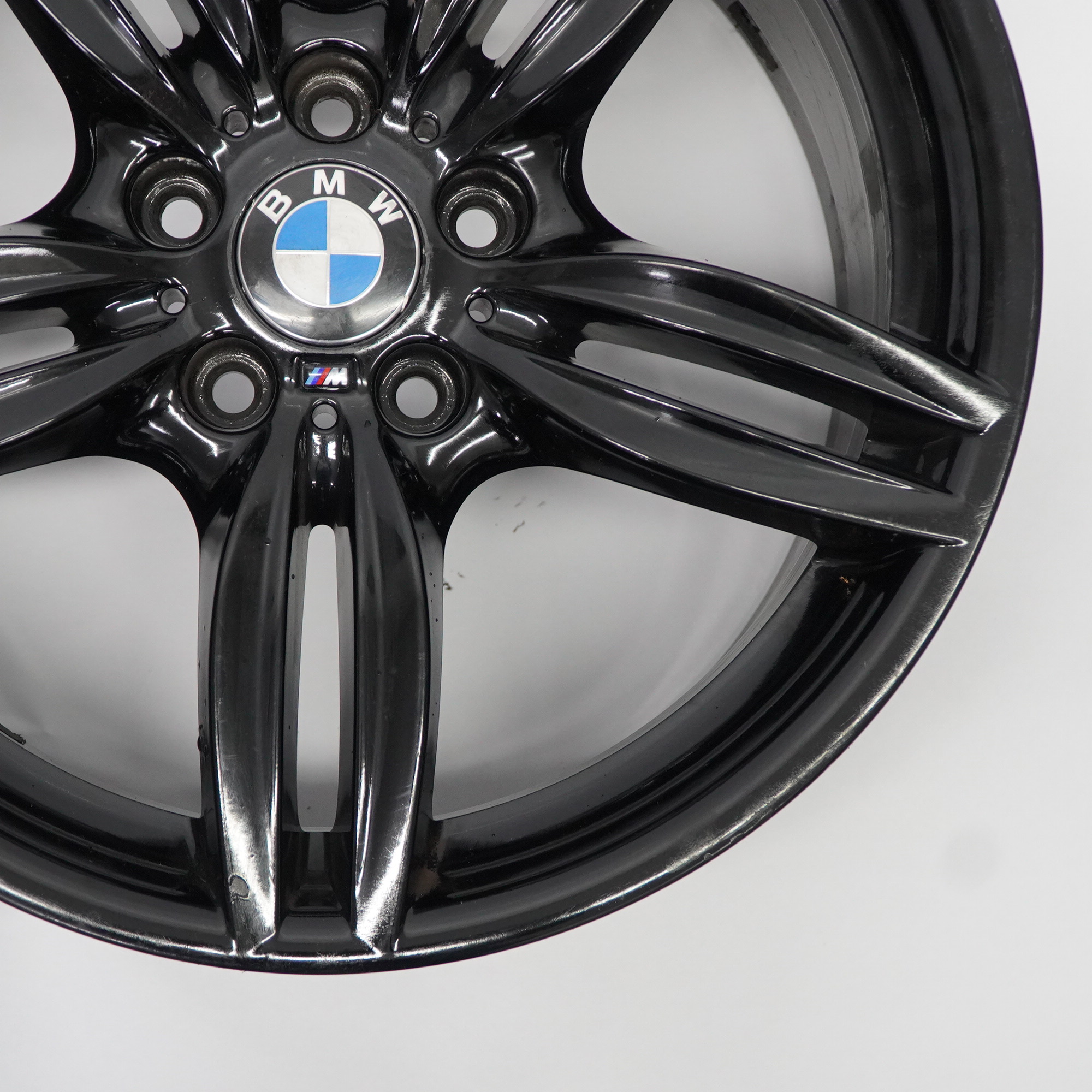 BMW F10 F12 Black Rear Wheel Alloy Rim M Double Spoke 351 9J 19" ET:44 7842653