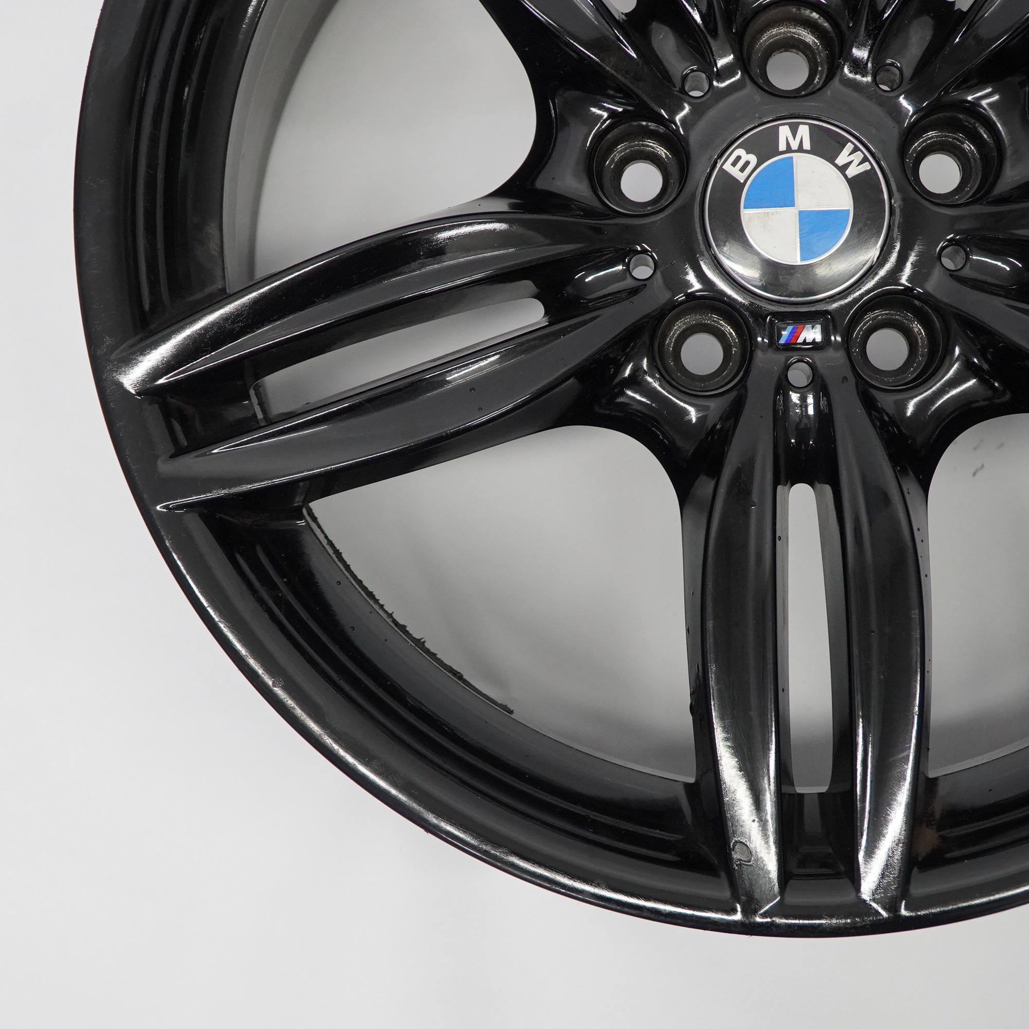 BMW F10 F12 Black Rear Wheel Alloy Rim M Double Spoke 351 9J 19" ET:44 7842653