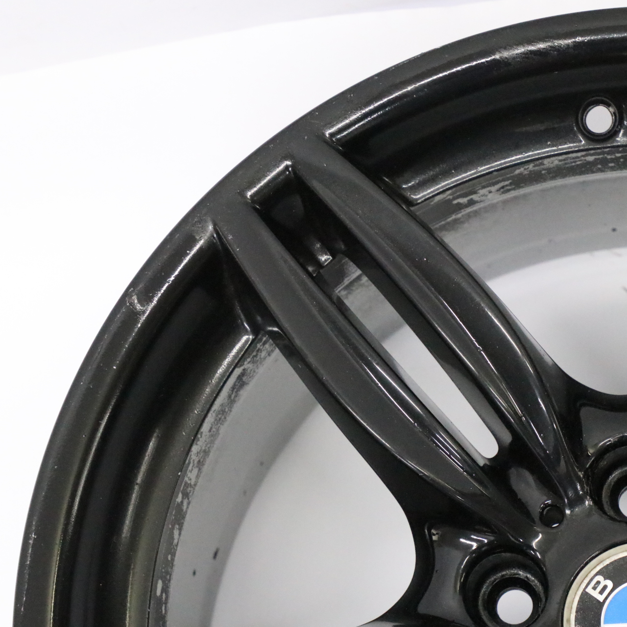 BMW F10 F12 Black Rear Wheel Alloy Rim M Double Spoke 351 9J 19" ET:44 7842653