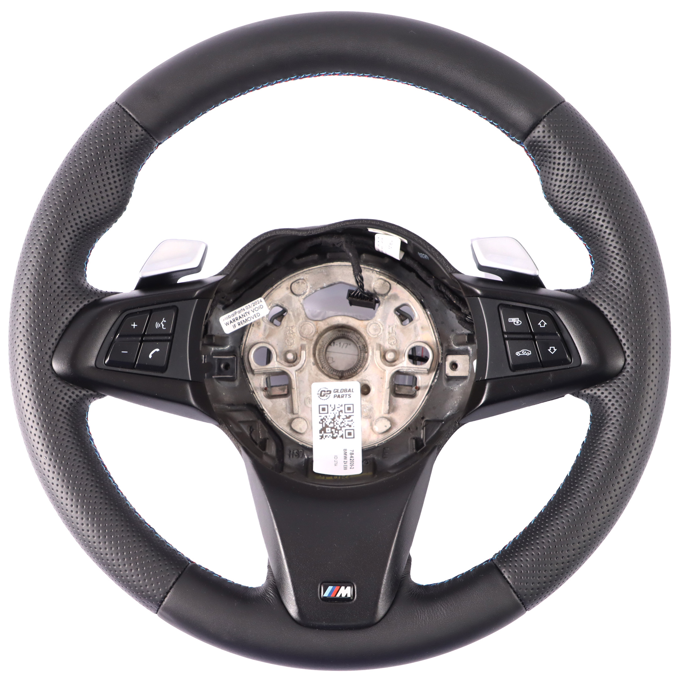 BMW Z4 E89 NEW Black Leather M Sport Steering Wheel Paddle Shift M-tricolored