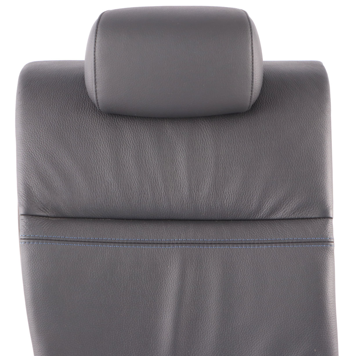 BMW E92 Backrest Rear Right Seat O/S Back Cover Black Leather Blue Contrast