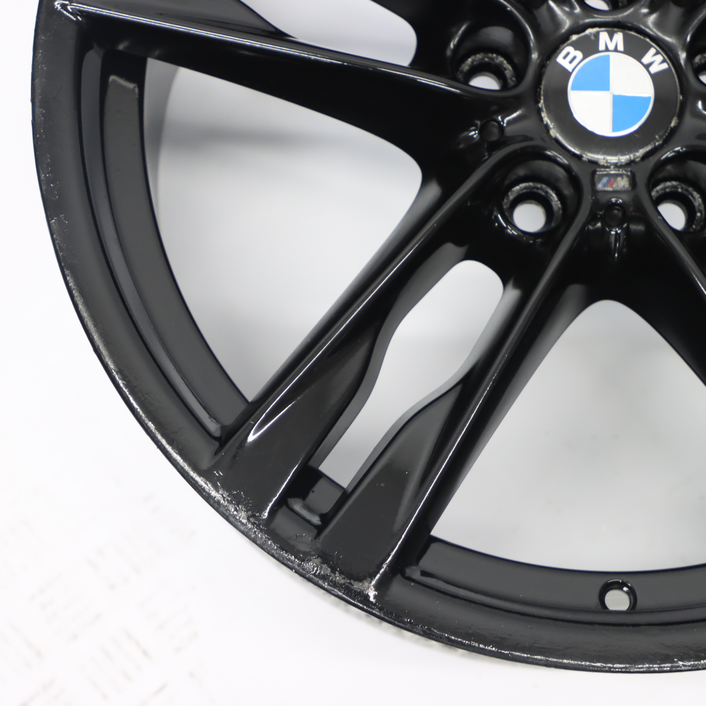 BMW F06 F12 Black Rear Wheel Alloy Rim 20" ET:44 9J M Double Spoke 373 7843716