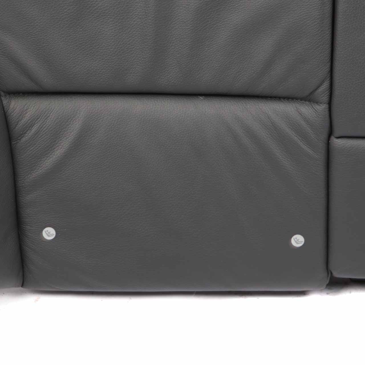 BMW E90 LCI Rear Seat Backrest Back Cover Leather Dakota Black Blue Seam