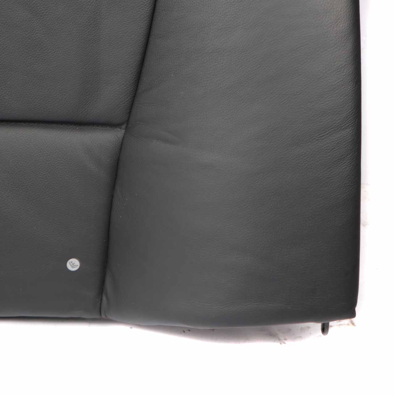 BMW E90 LCI Rear Seat Backrest Back Cover Leather Dakota Black Blue Seam