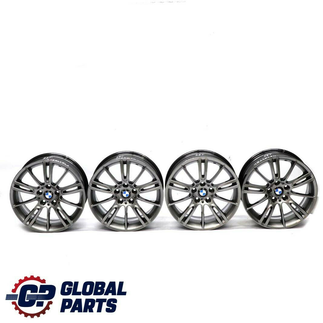 BMW E90 E91 E92 Complete Set 4x Wheel Rim 18" M Spider Spoke 193 Ferricgrey Grey