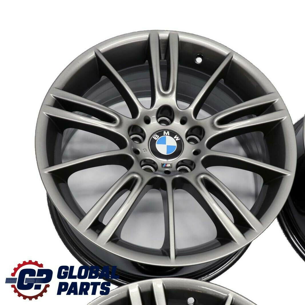 BMW E90 E91 E92 Complete Set 4x Wheel Rim 18" M Spider Spoke 193 Ferricgrey Grey