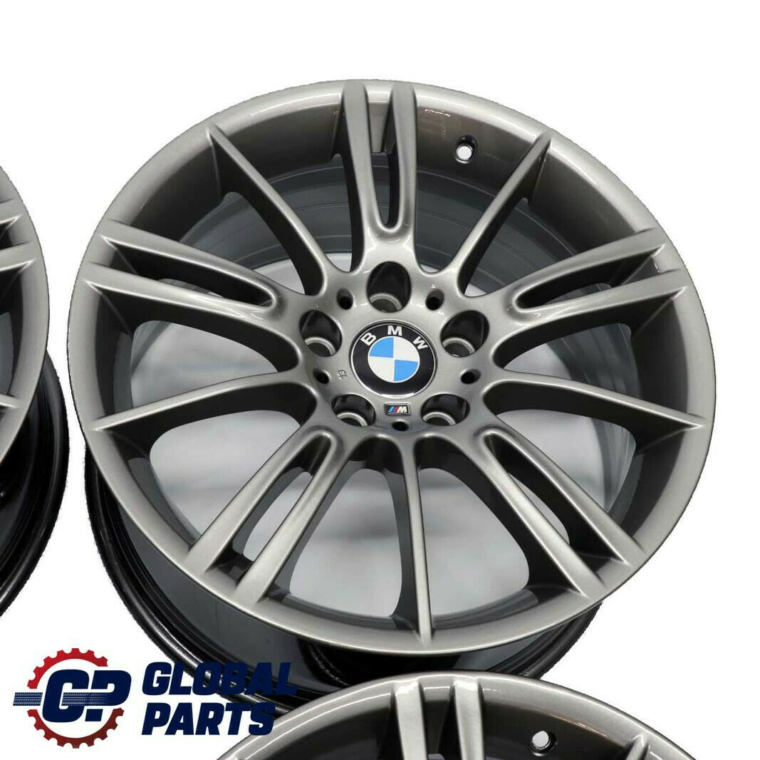 BMW E90 E91 E92 Complete Set 4x Wheel Rim 18" M Spider Spoke 193 Ferricgrey Grey