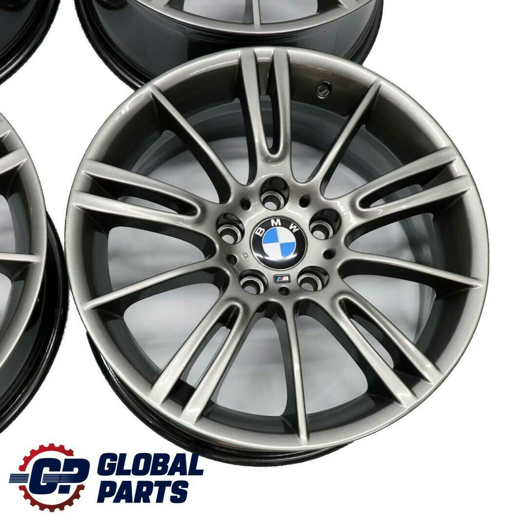 BMW E90 E91 E92 Complete Set 4x Wheel Rim 18" M Spider Spoke 193 Ferricgrey Grey