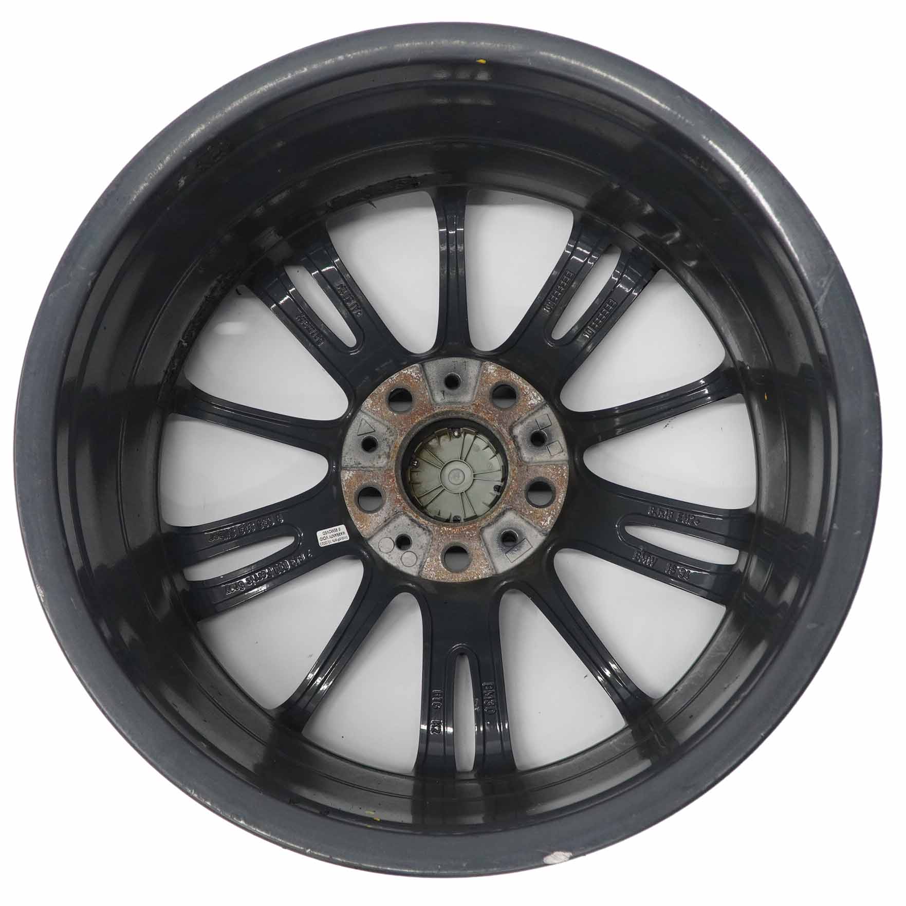 BMW E90 E91 Black Rear Alloy Wheel Rim 18" ET:37 8.5J M Spider Spoke 193