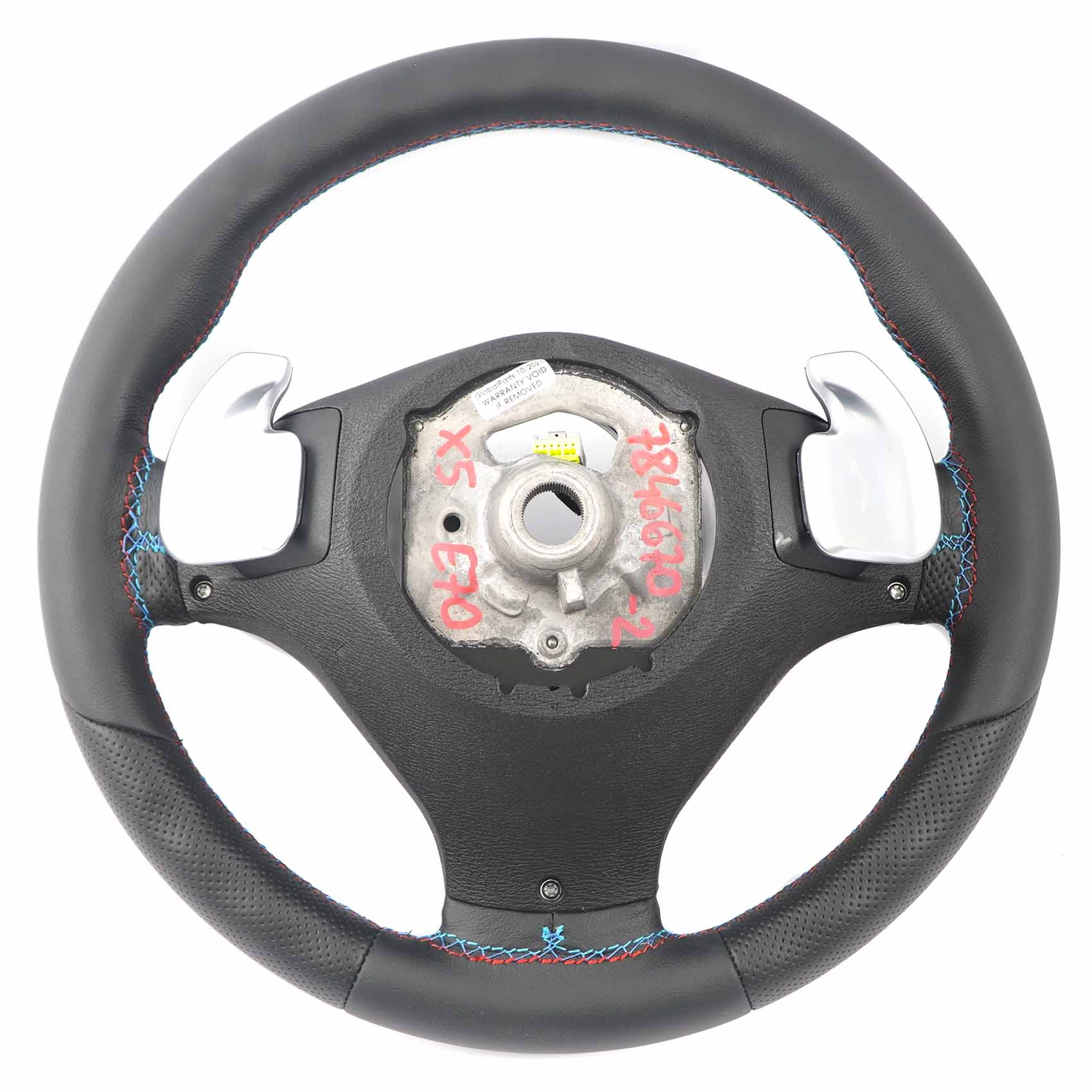 BMW X5 E70 LCI X6 E71 NEW Black Leather M Sport Steering Wheel M-tricolored