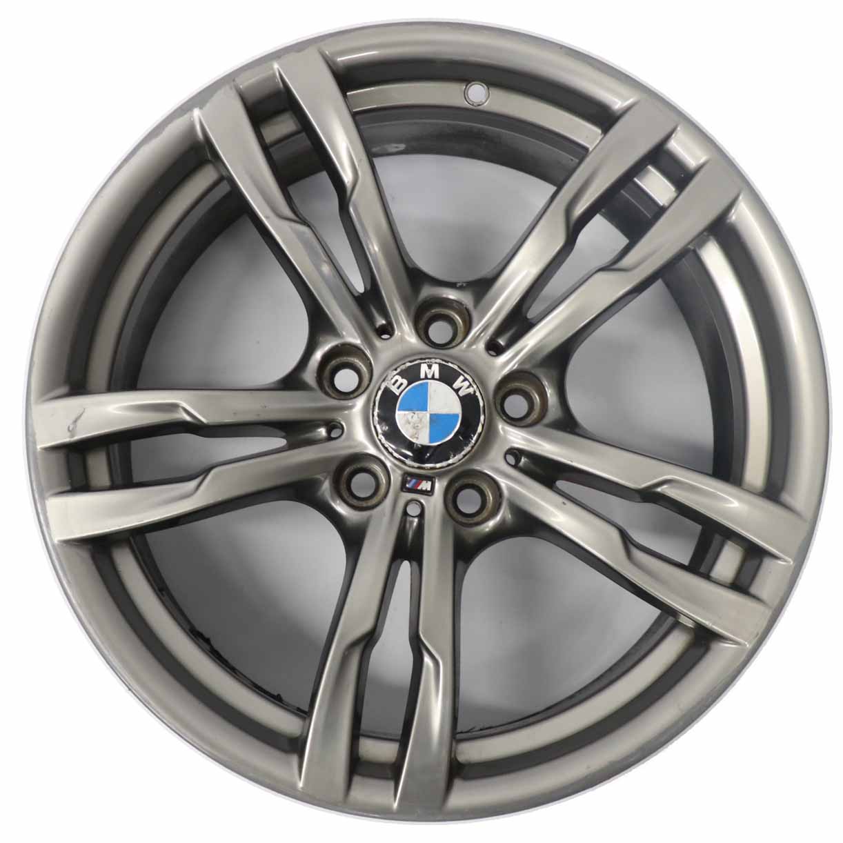 BMW F30 F32 Ferric Grey Light Alloy Wheel Rim 18" M Double Spoke 441 8J ET:34