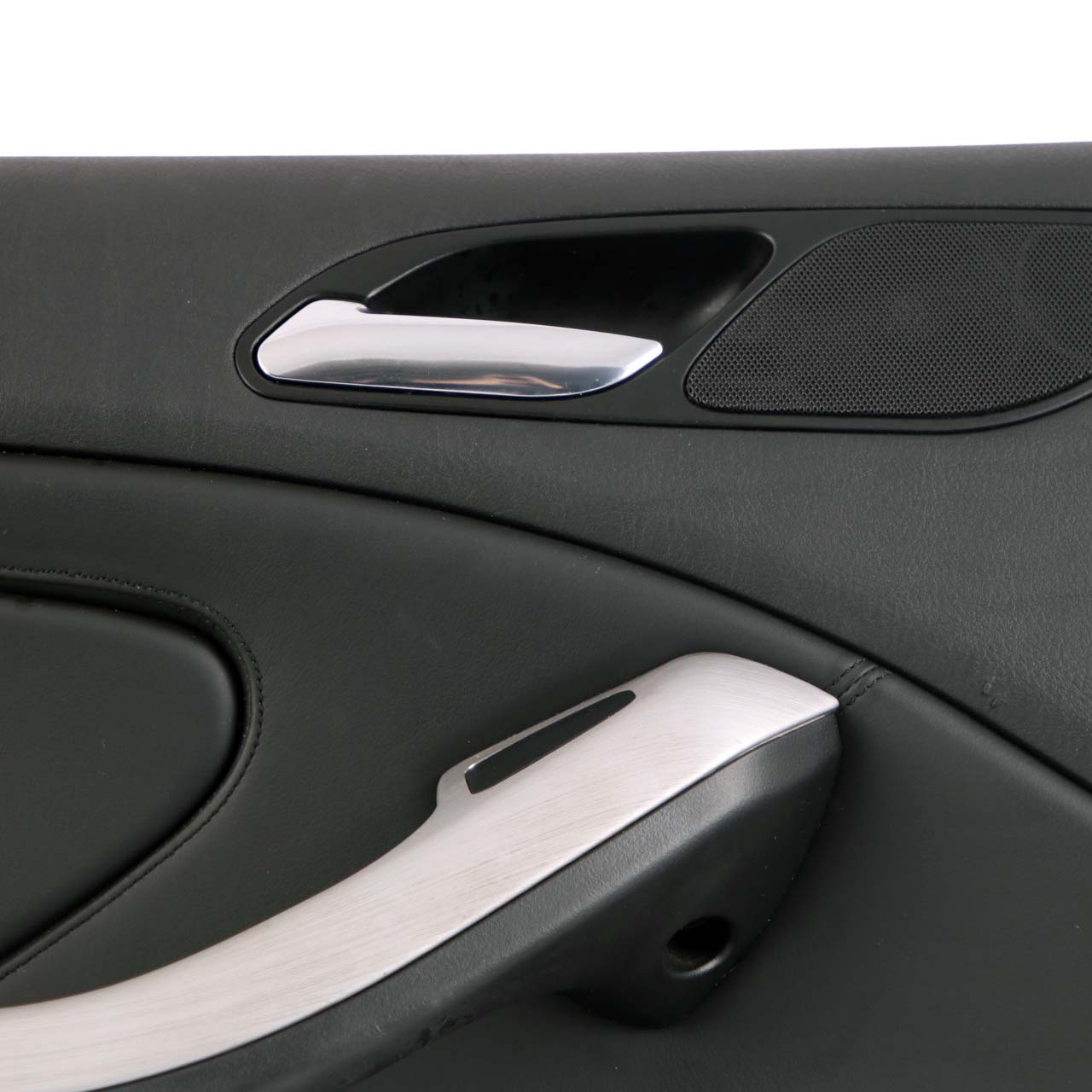 BMW E46 M3 Door Card Front Left N/S Trim Panel Cover Leather Walknappa Black