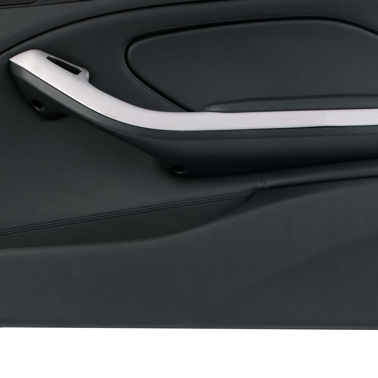 BMW E46 M3 Door Card Front Right O/S Trim Panel Cover Leather Walknappa Black