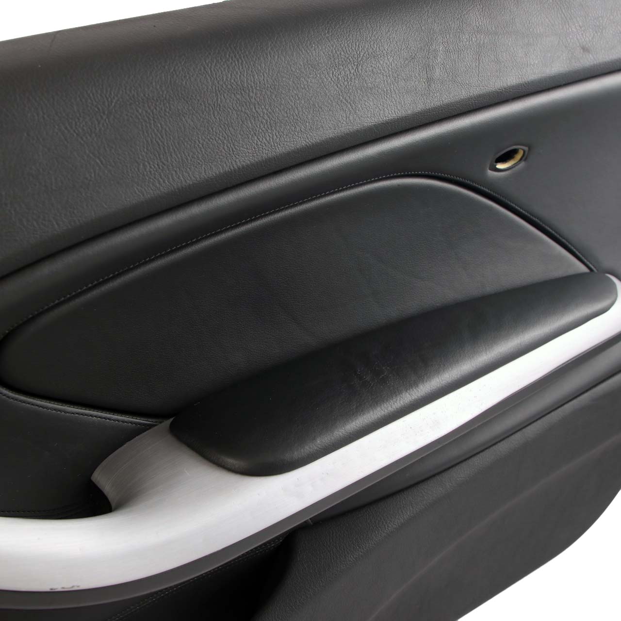 BMW E46 M3 Door Card Front Right O/S Trim Panel Cover Leather Walknappa Black